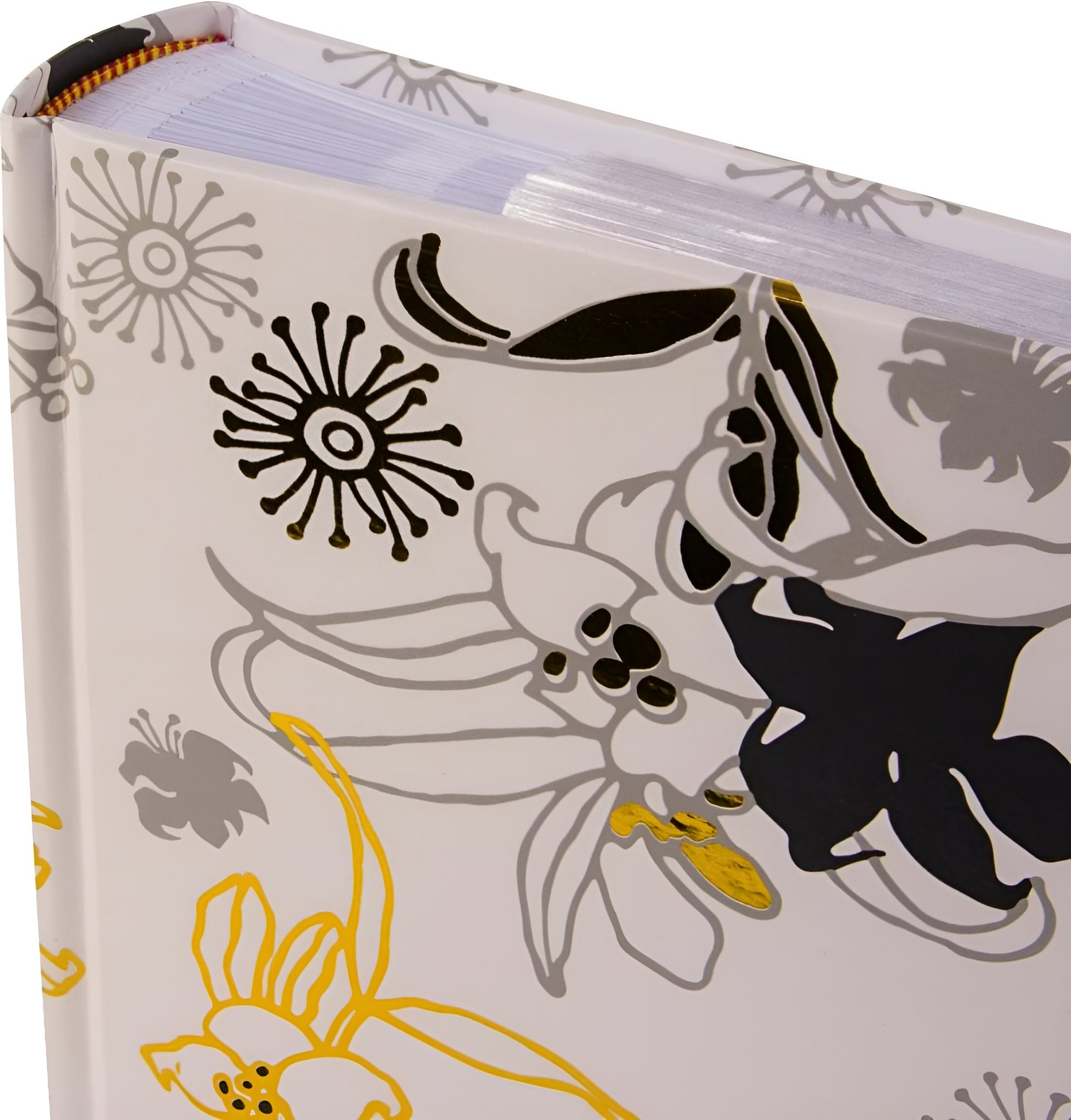 Goldbuch black and gold floral patterned cover, designed for use as a photo album.