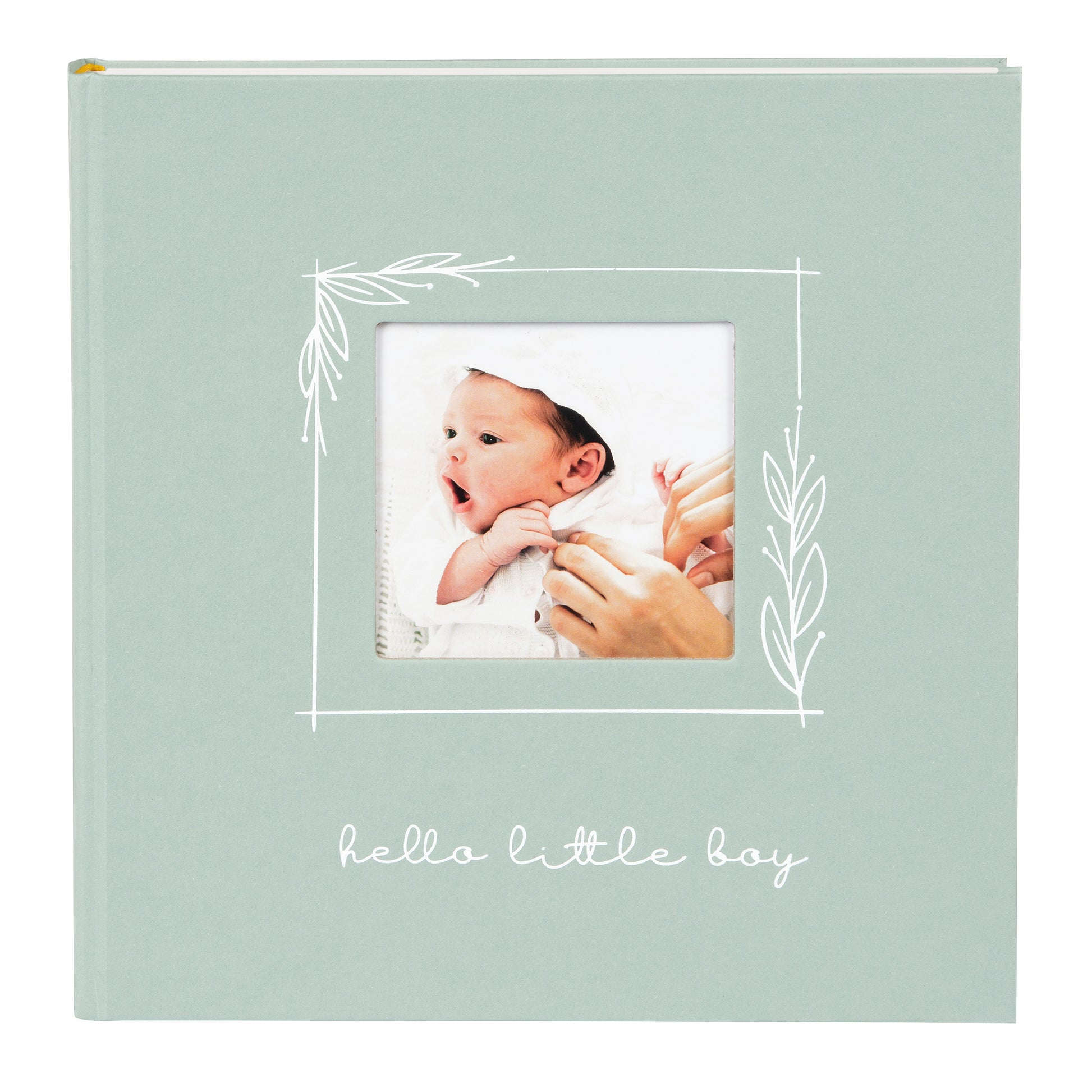 A Goldbuch light green Baby Boy photo album with elegant design, ideal for your treasured moments.