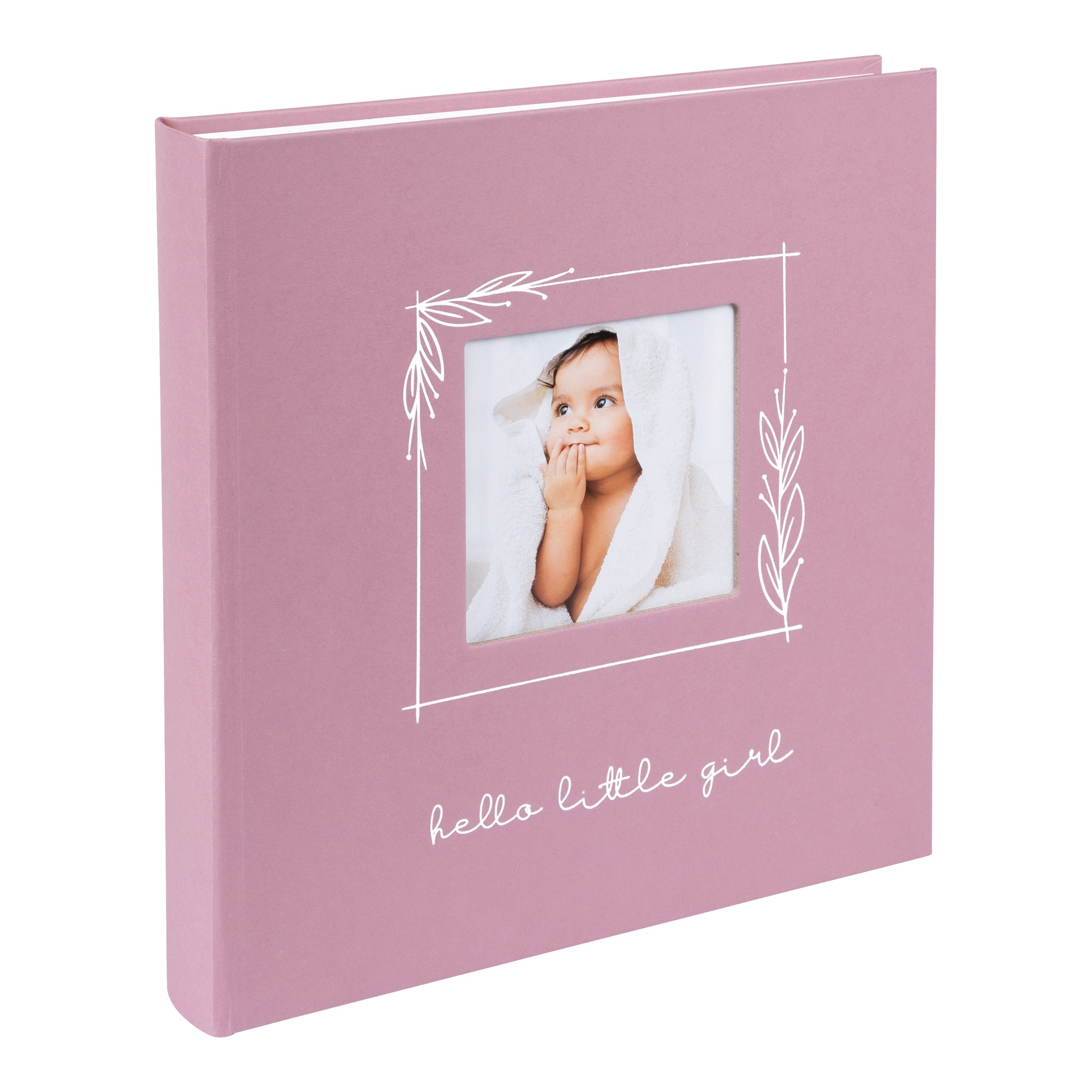 A Goldbuch light pink Baby Girl photo album with elegant design, ideal for your treasured moments.