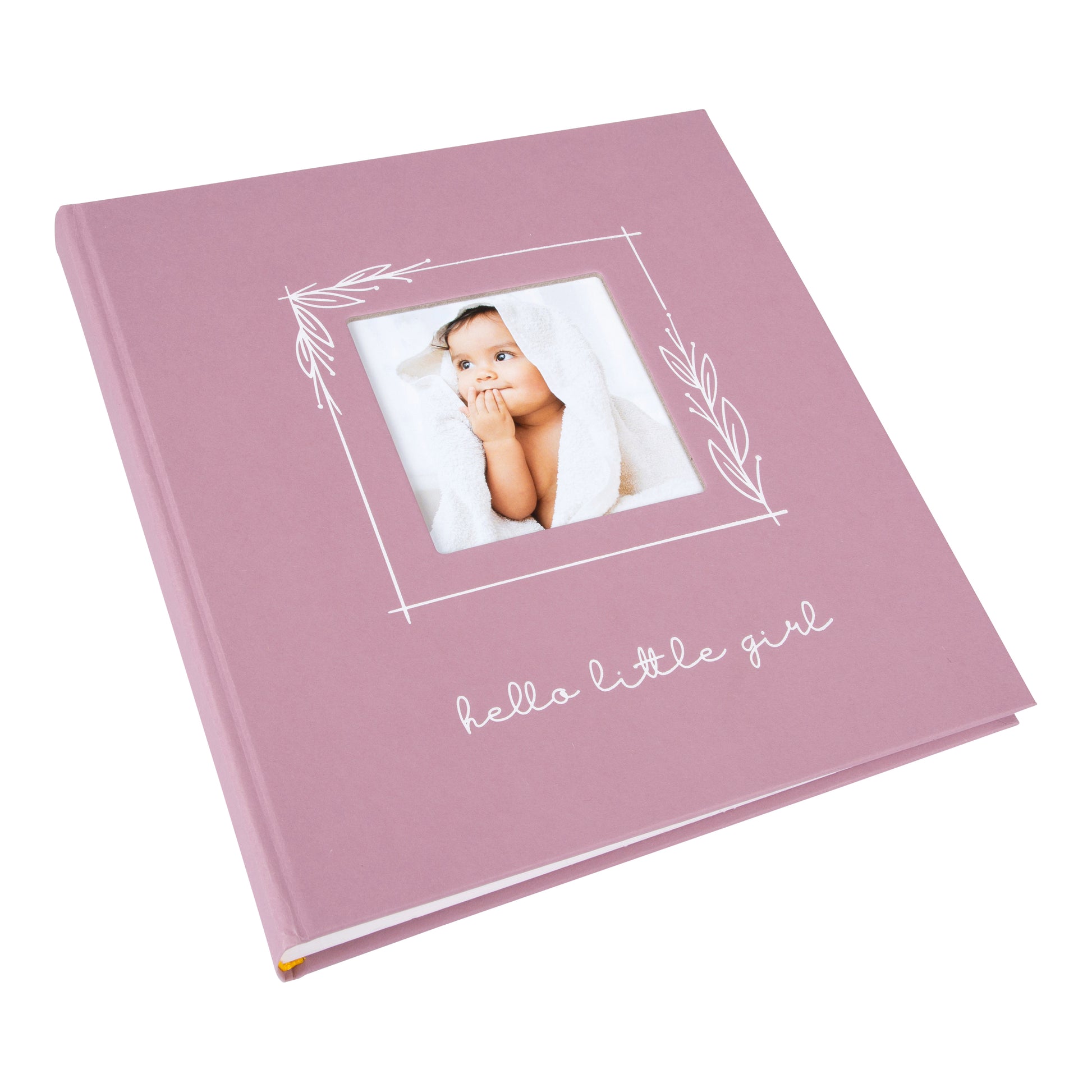 A Goldbuch light pink Baby Girl photo album with elegant design, ideal for your treasured moments.