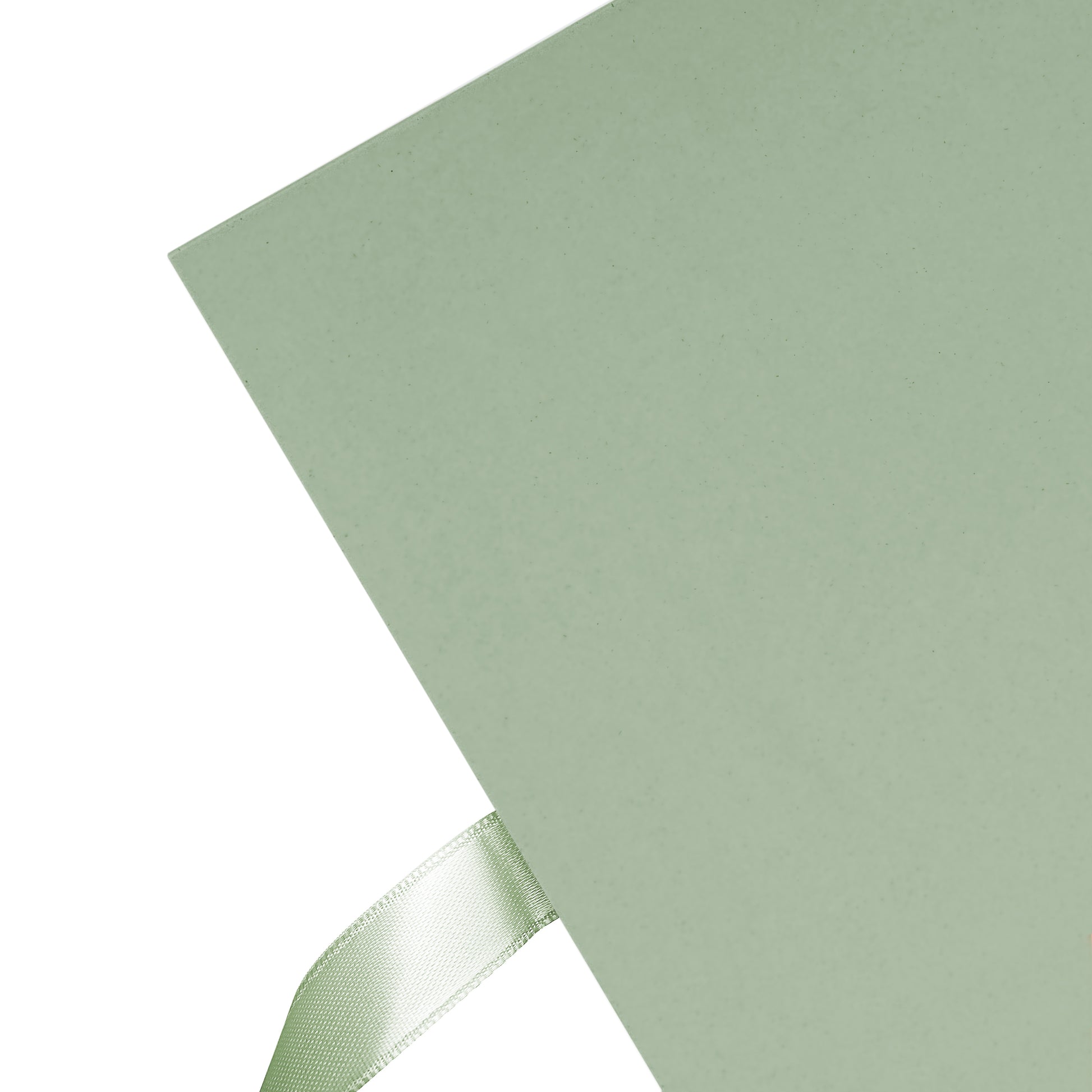 A beautifully crafted pastel green Goldbuch leporello featuring a charming light green bow.