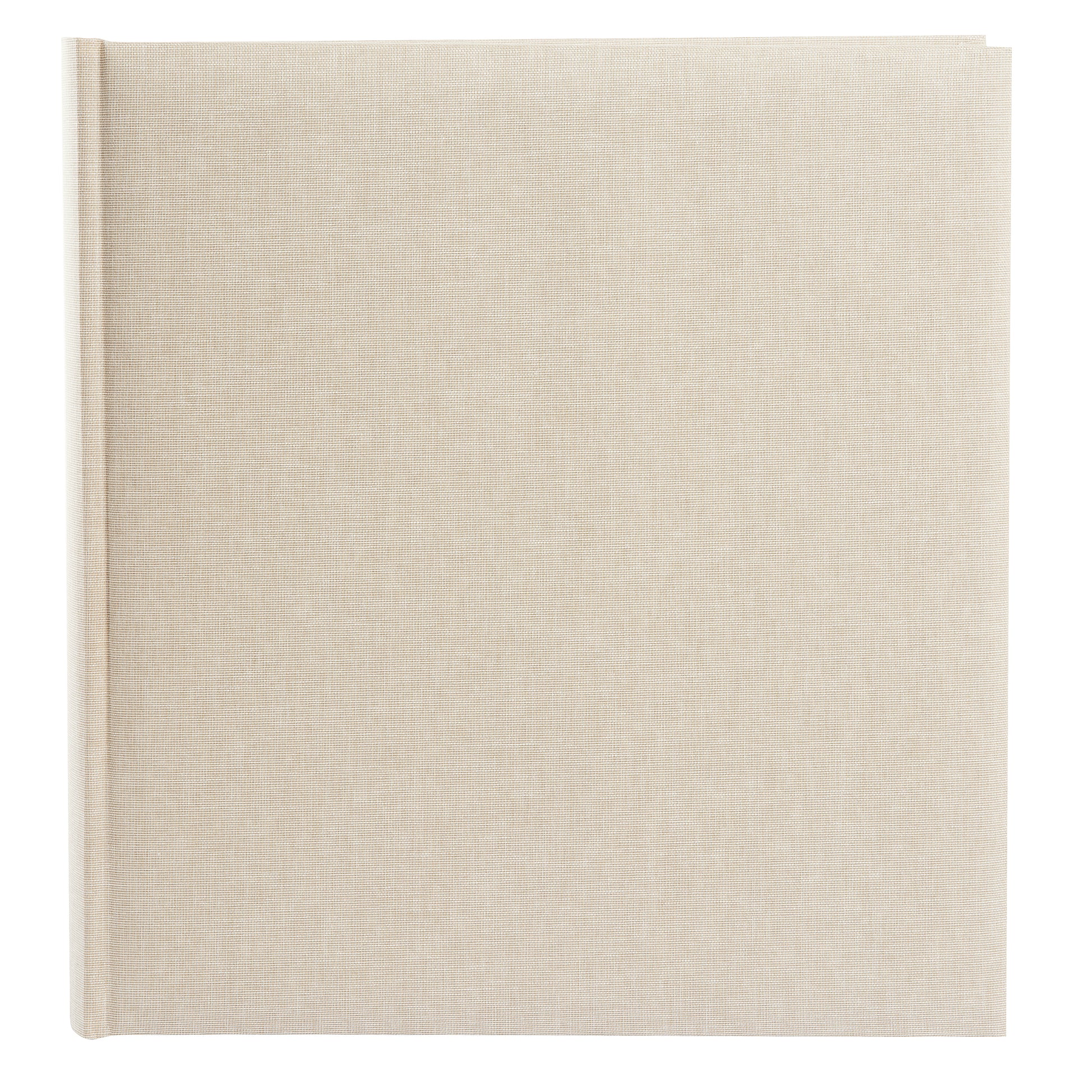 A Goldbuch stylish beige linen photo album, perfect for storing and showcasing photographs.