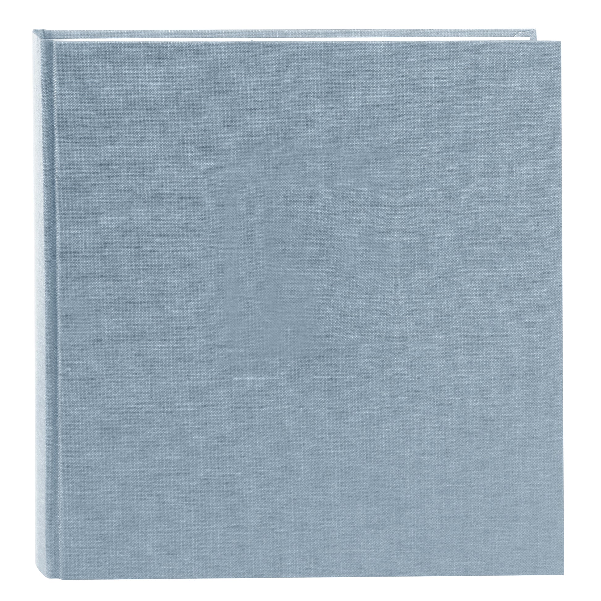 A Goldbuch stylish blue grey linen photo album, perfect for storing and showcasing photographs.