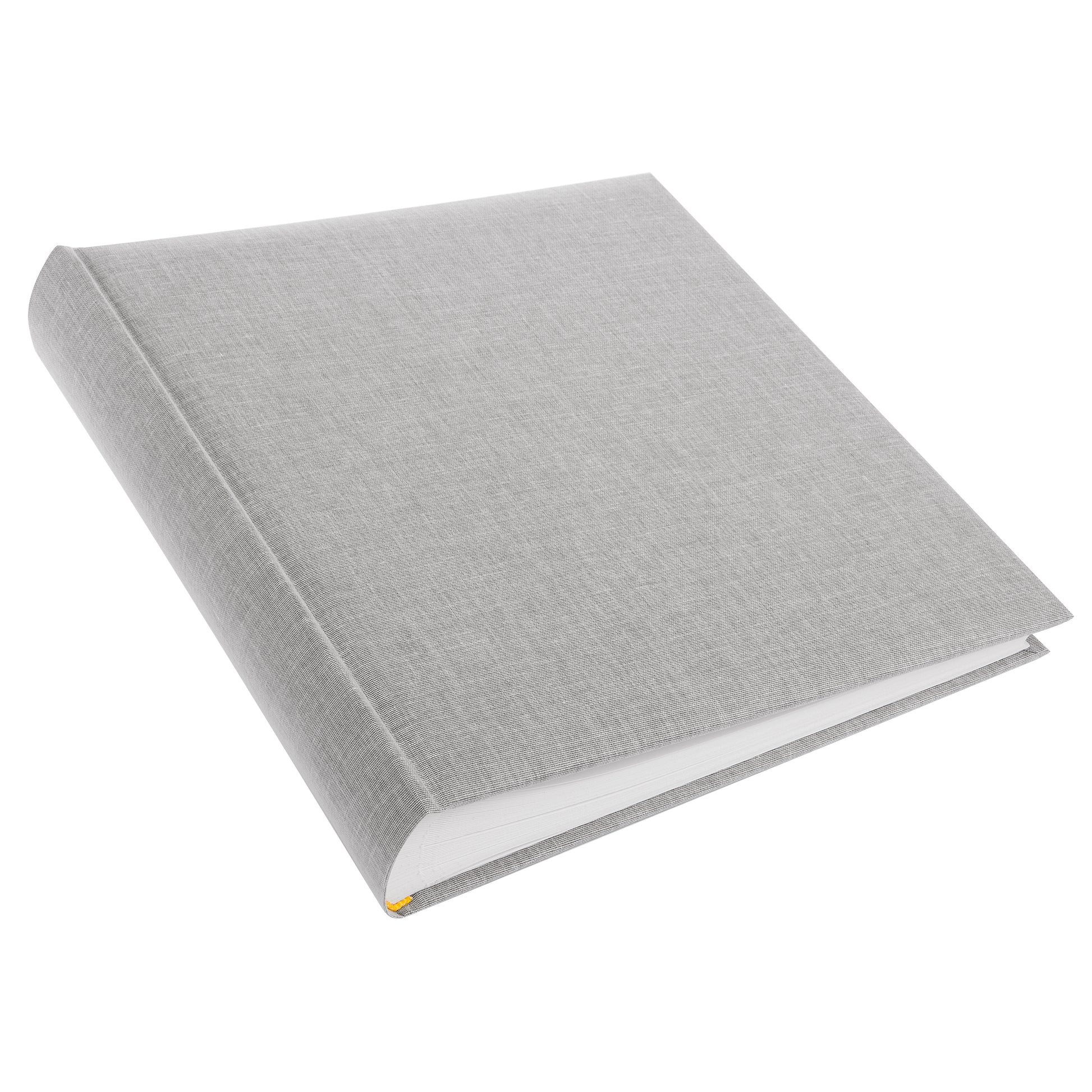 A Goldbuch stylish grey linen photo album, perfect for storing and showcasing photographs.