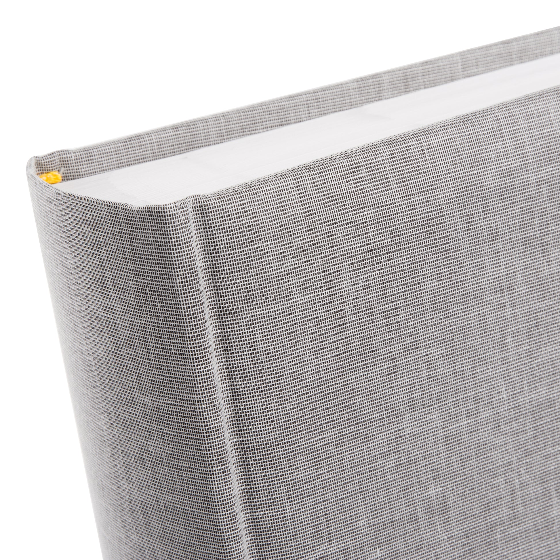 A Goldbuch stylish grey linen photo album, perfect for storing and showcasing photographs.