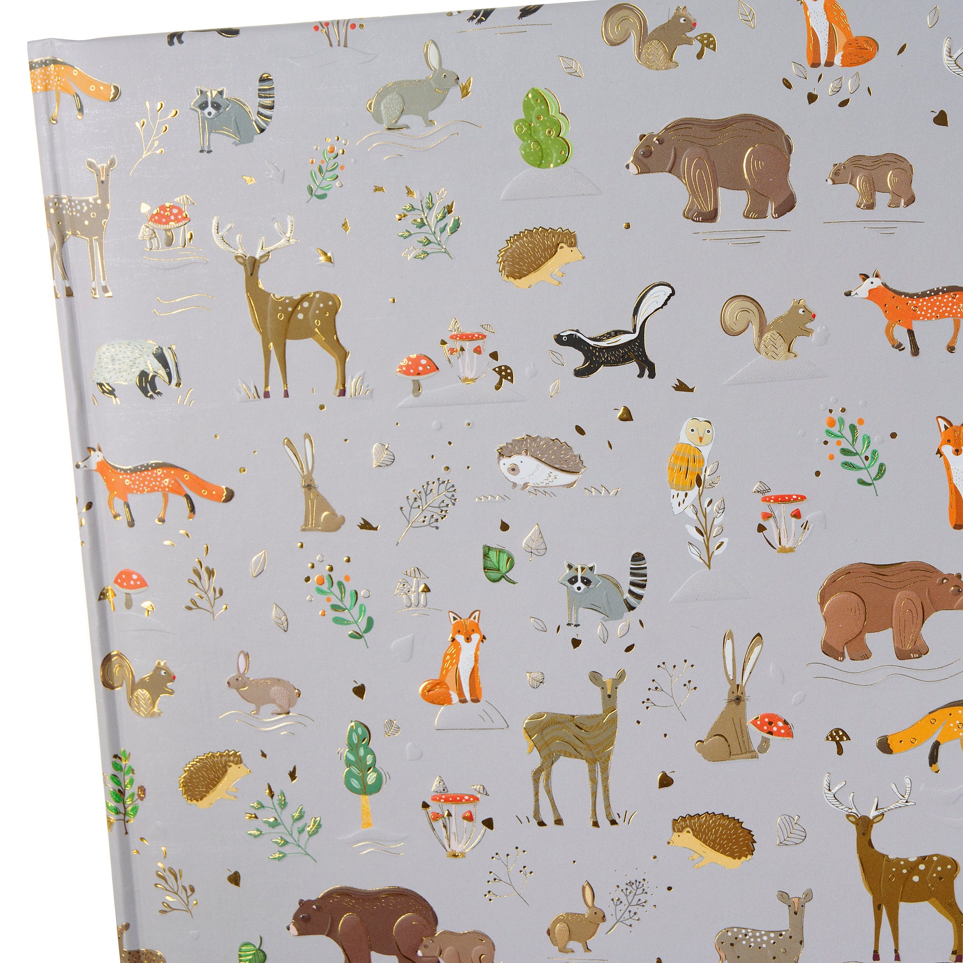 A stylish Goldbuch photo album with a luxurious design, with animals and trees, perfect for preserving cherished memories.