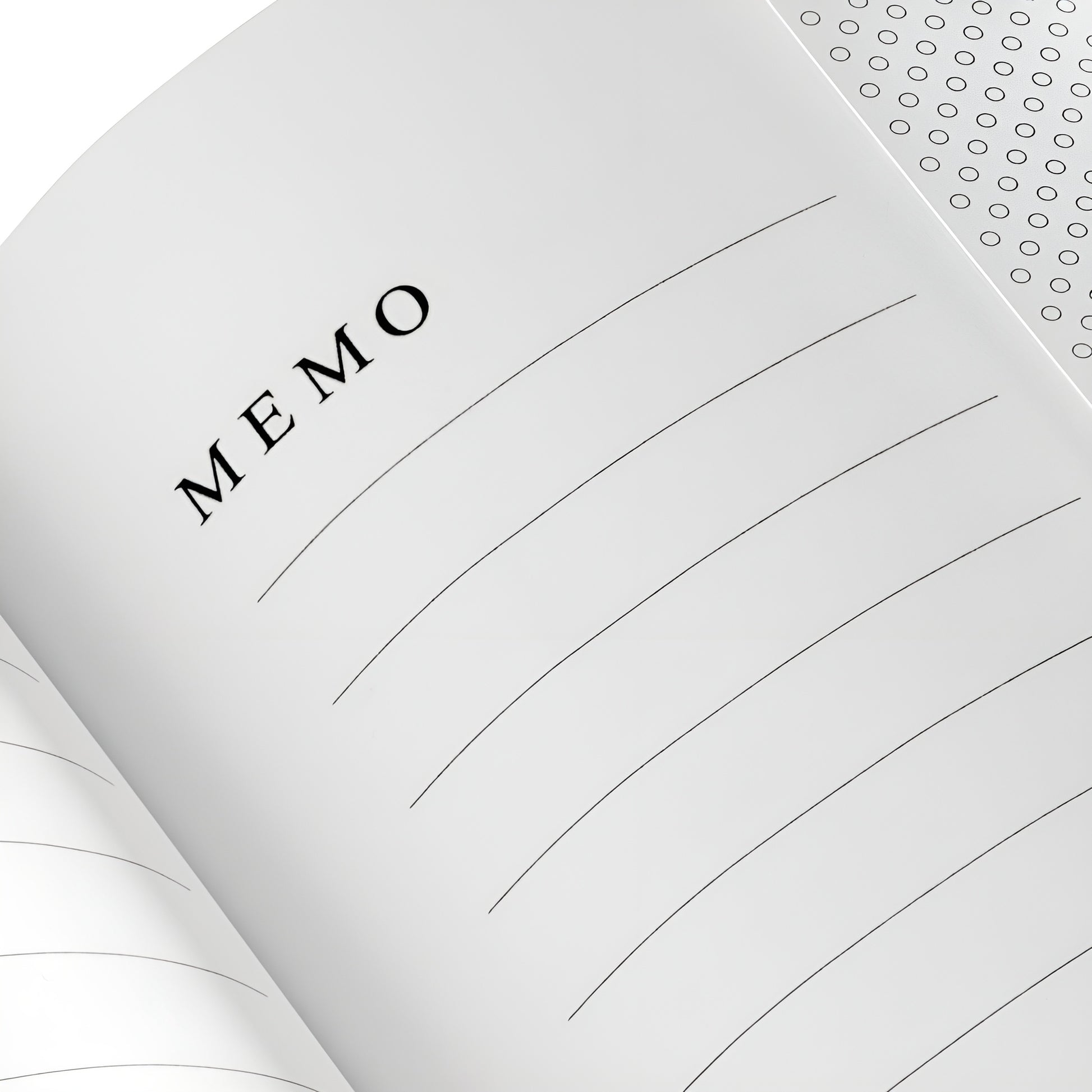 An open Photo Album with blank pages and a place for a Memo, featured in the Hama Photo Album collection.