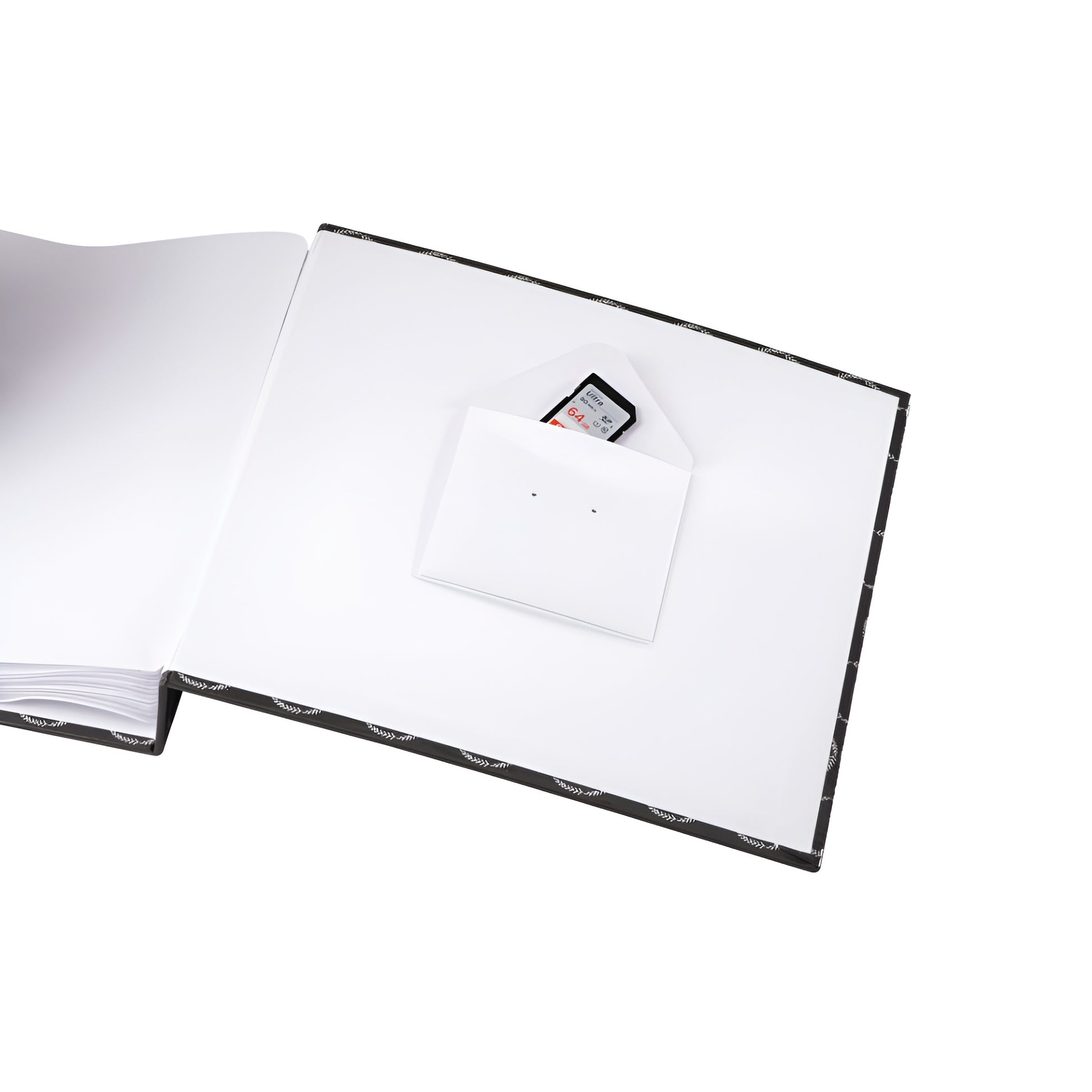 Hama photo album equipped with a pocket for memory cards.
