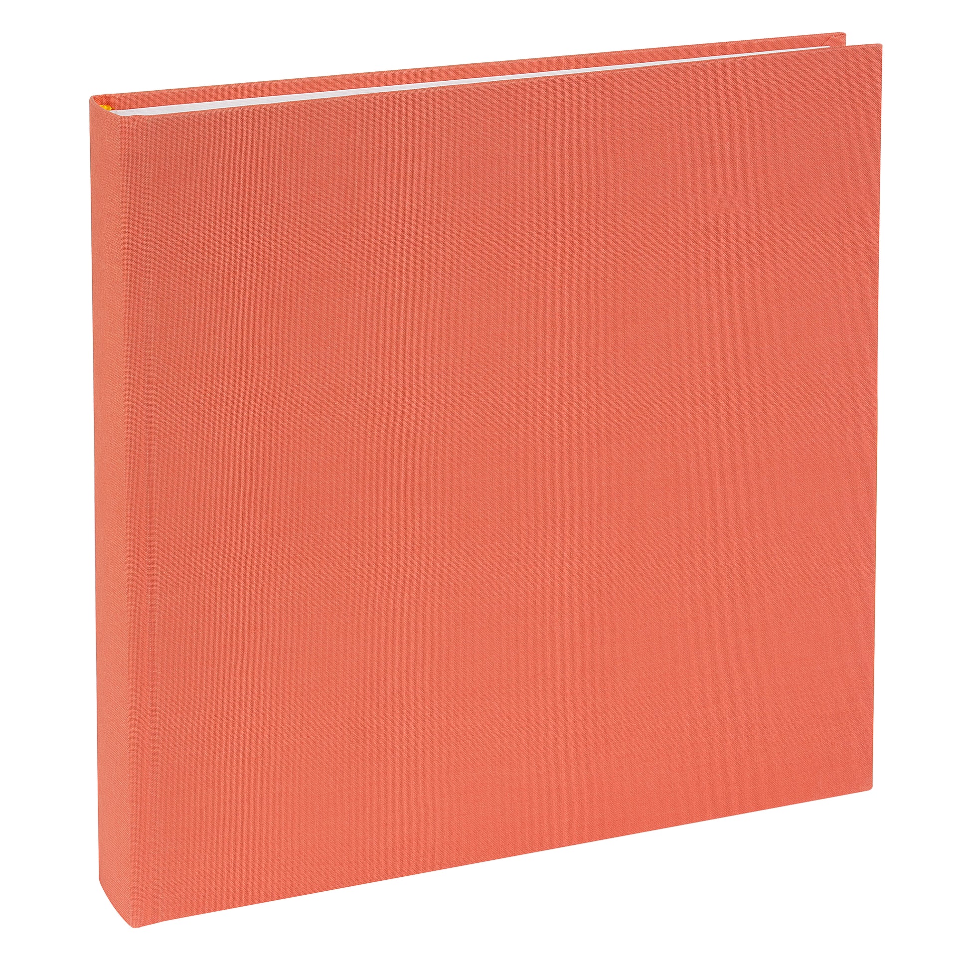 An elegant salmon colored photo album, perfect for your memories