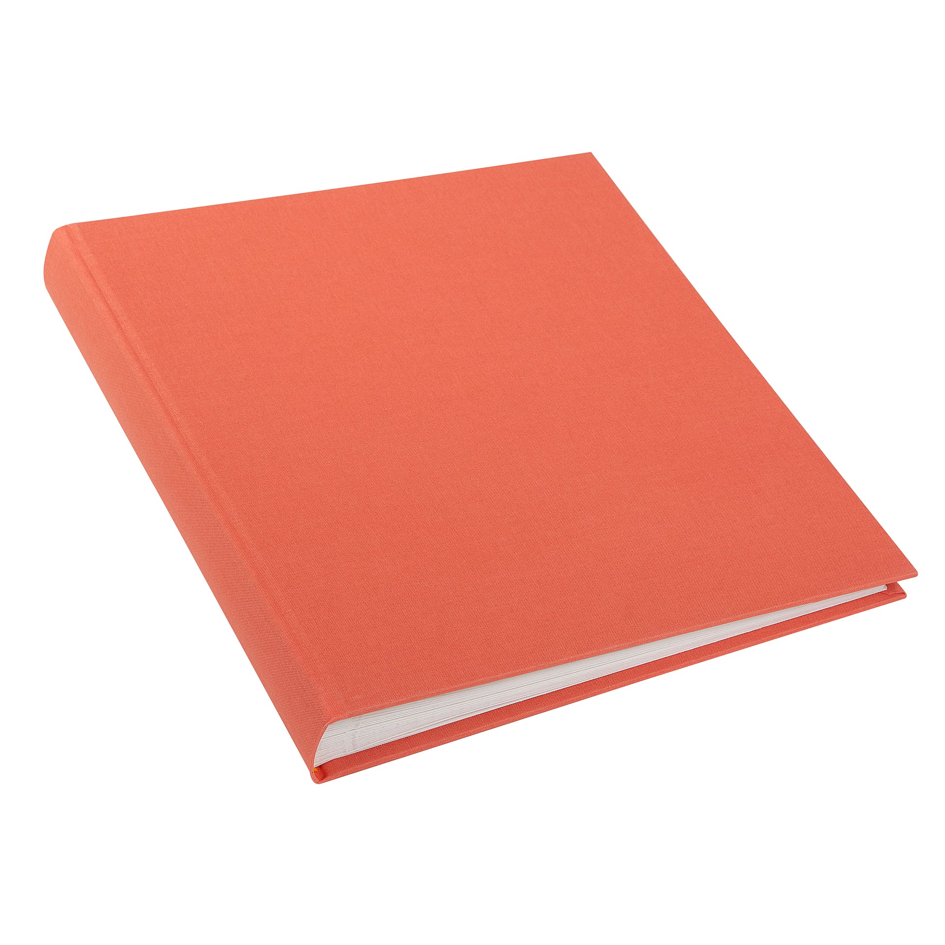 An elegant salmon colored photo album, perfect for your memories