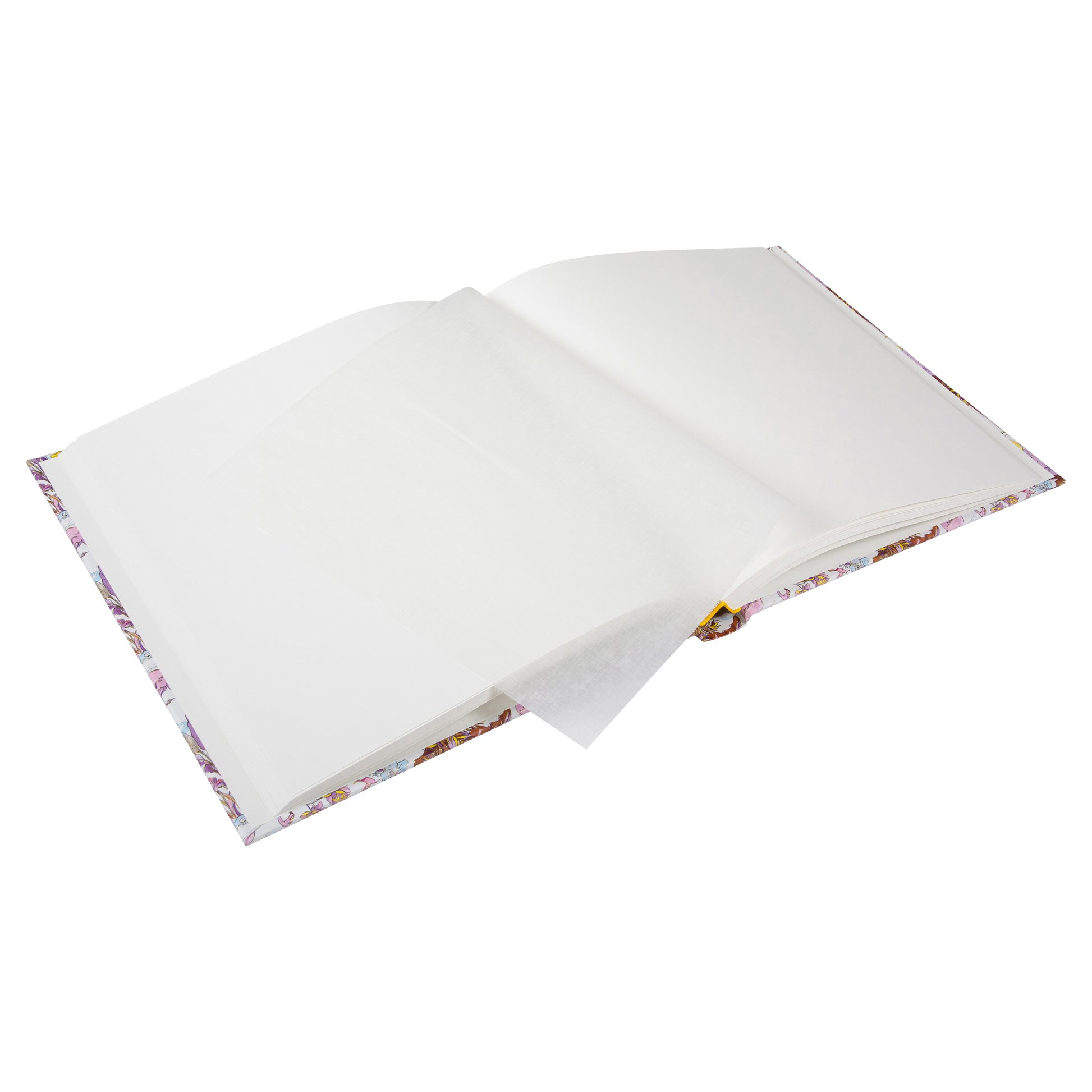 Goldbuch photo album with tropical animal and plant motives on a white background.