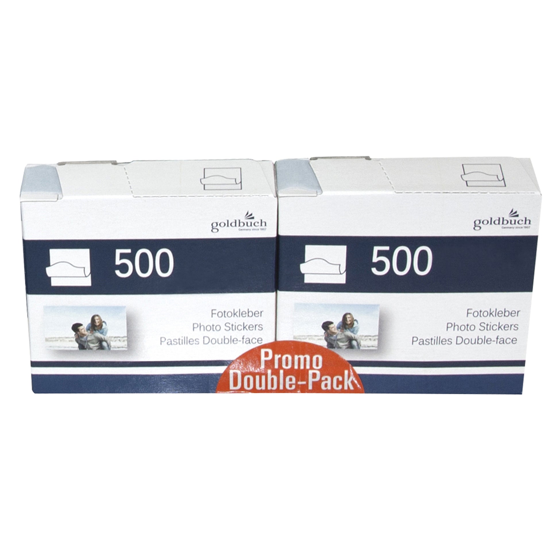 This exclusive double pack includes 2 rolls, each containing 500 Goldbuch adhesive dots, making it ideal for filling even the largest albums