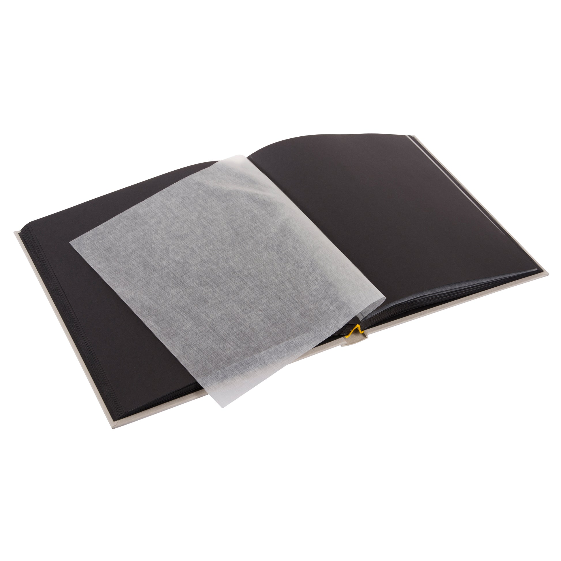 Sandgrey Goldbuch photo album with black pages displaying the Eiffel Tower.