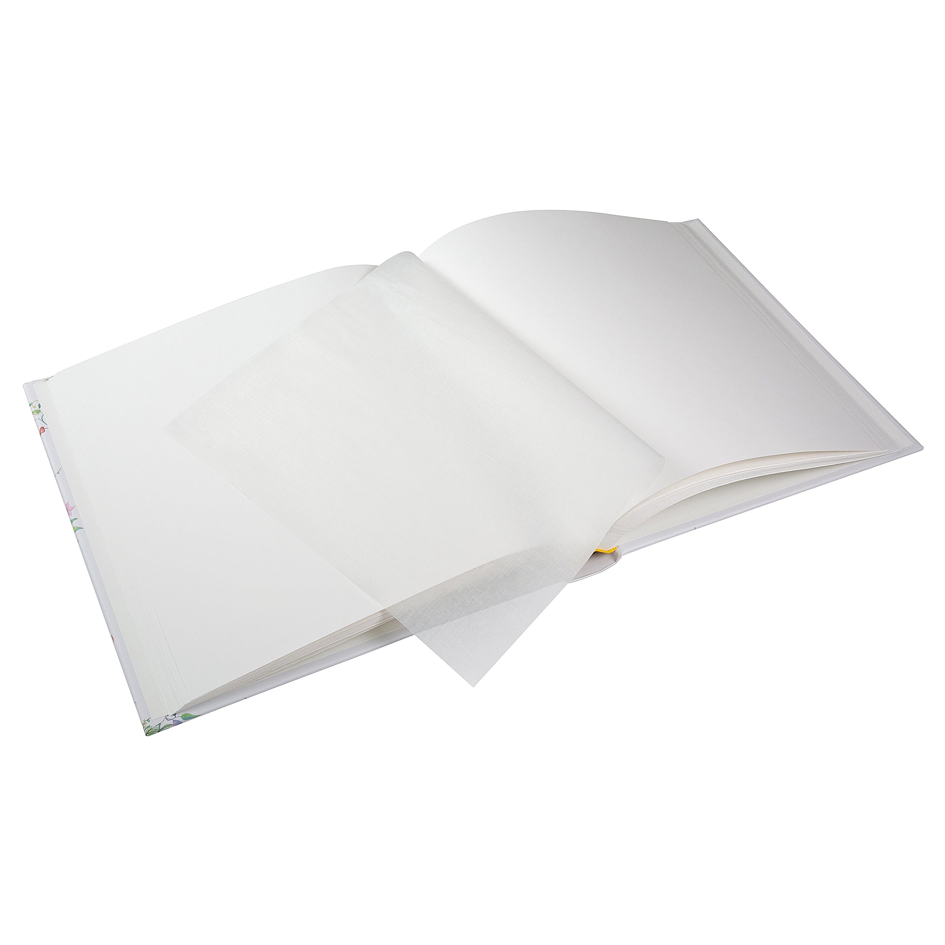 A beautiful Goldbuch wedding photo album with floral patterns, hearts and butterflies