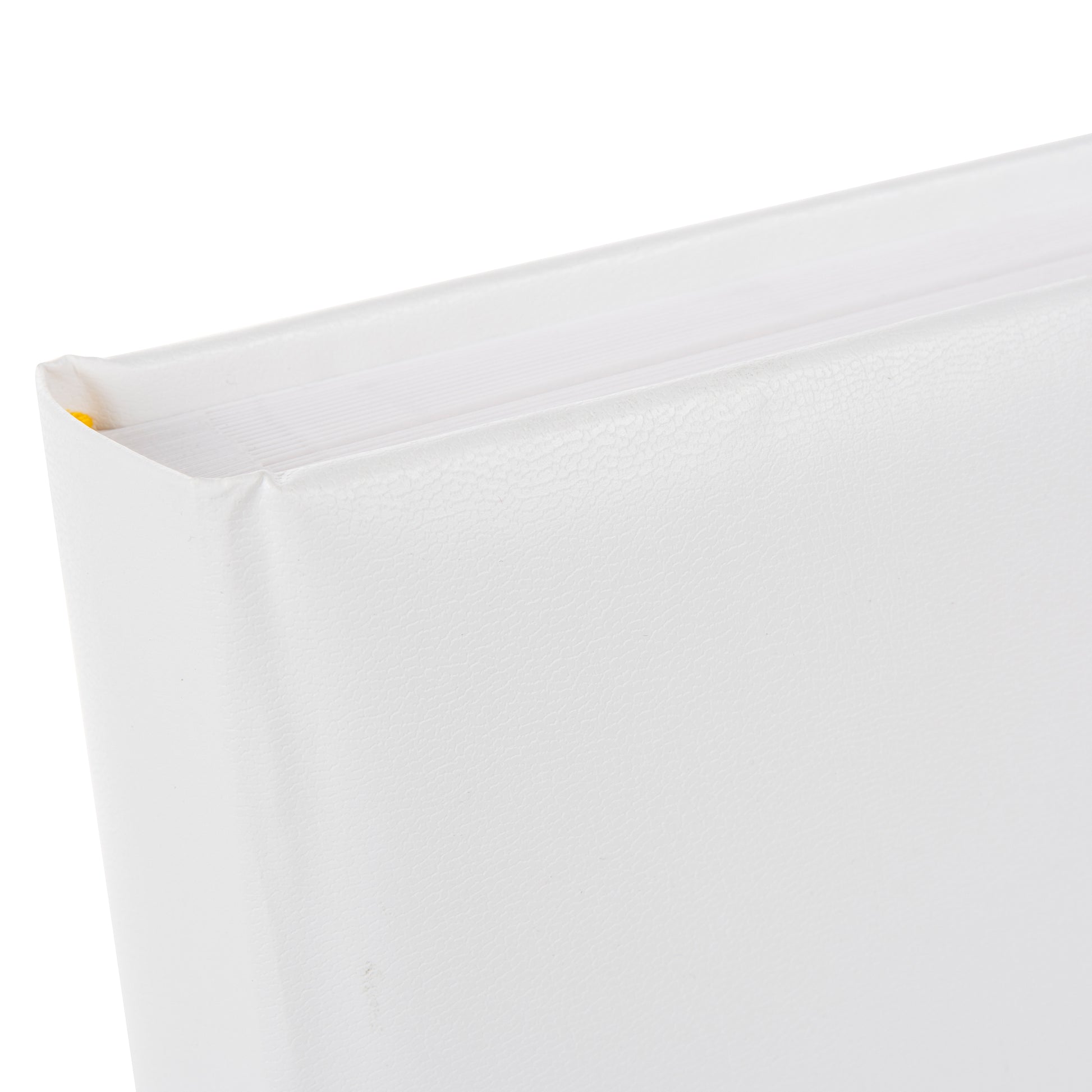 Goldbuch photo album with an elegant white cover, decorated with stylish golden hearts