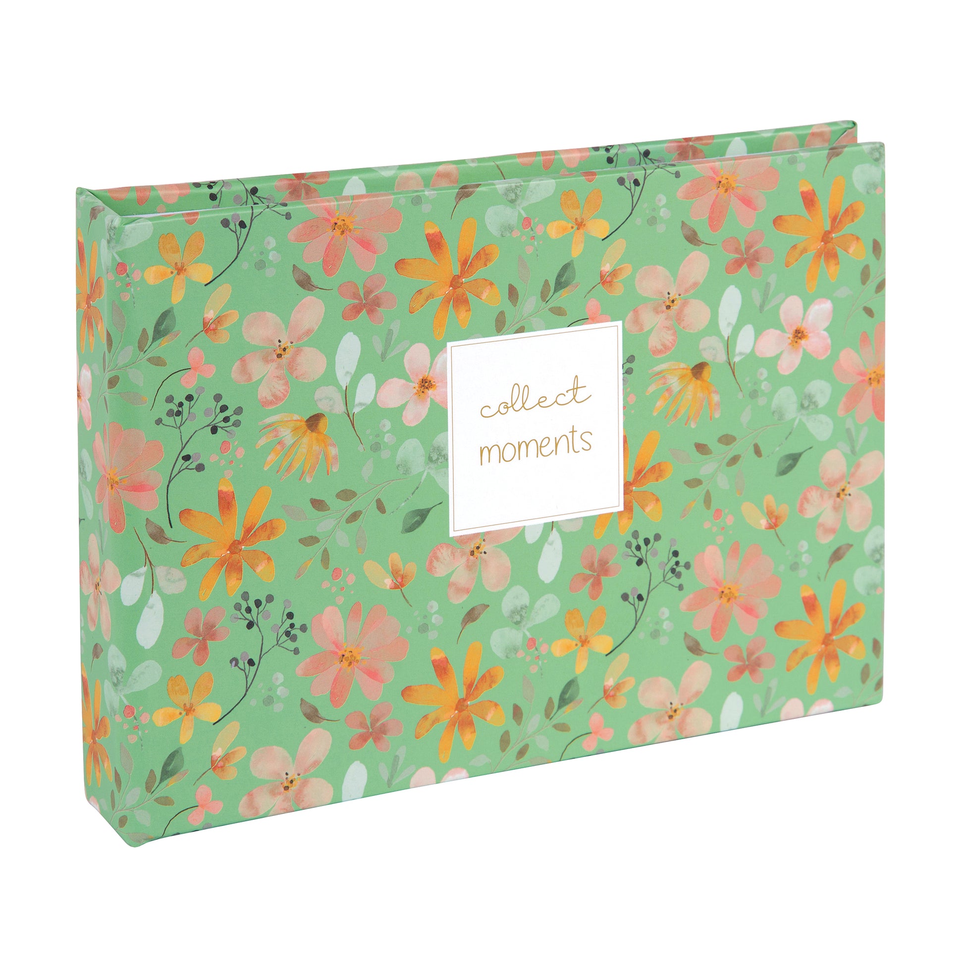 Two small Goldbuch photo albums featuring elegant floral designs on their covers.