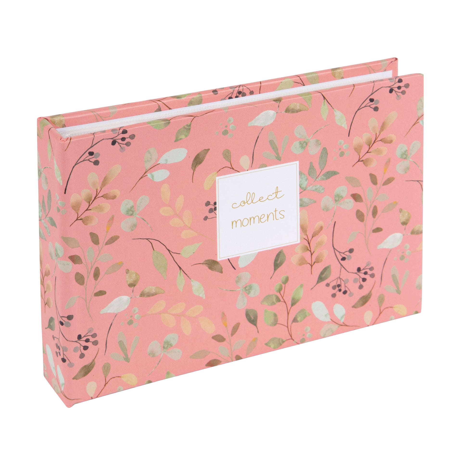 Two small Goldbuch photo albums featuring elegant floral designs on their covers.