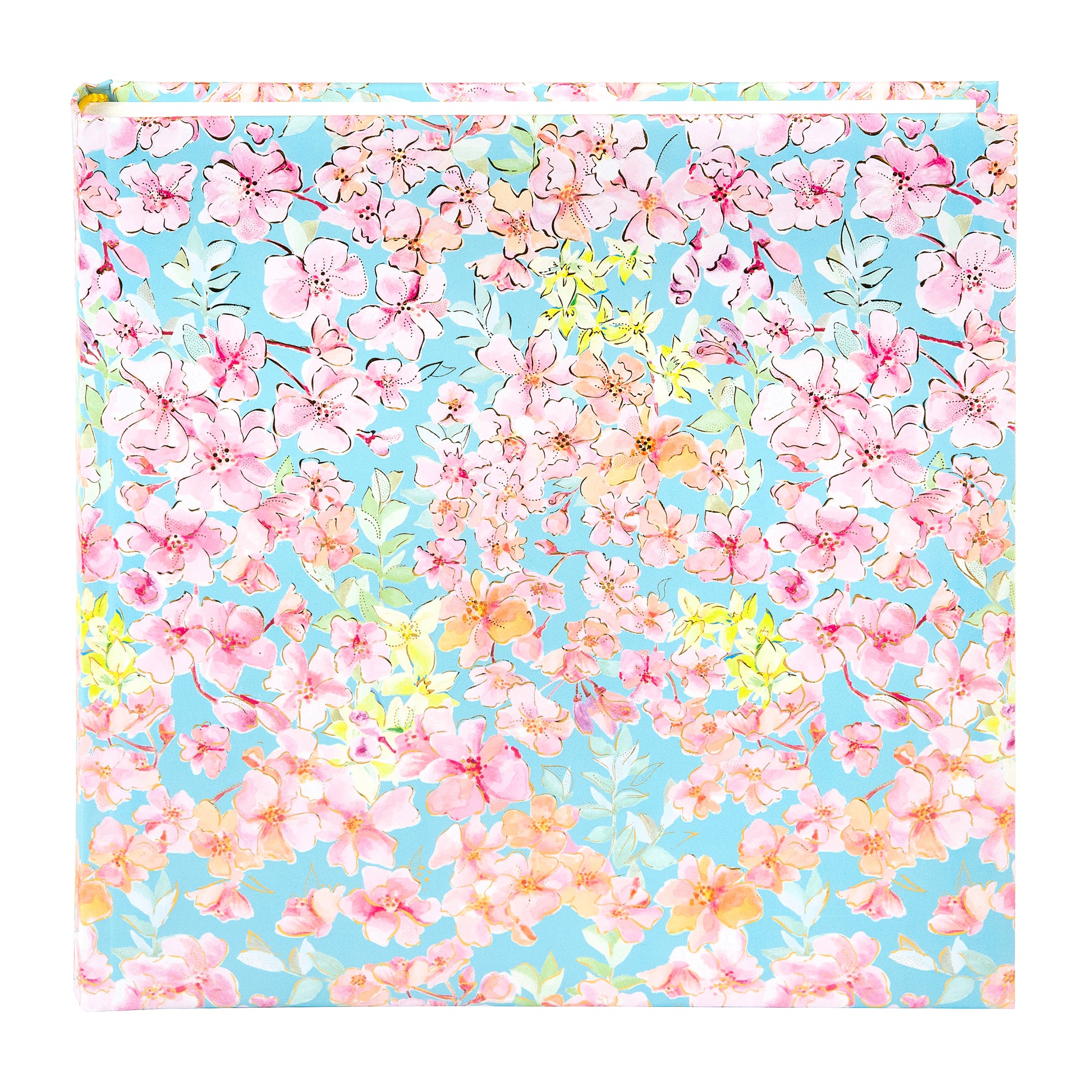 Goldbuch Floral-patterned photo album on a light blue background