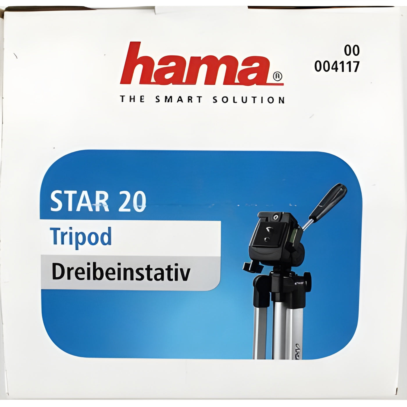 A Hama tripod supporting a camera, positioned for photography, showcasing stability and professional equipment.