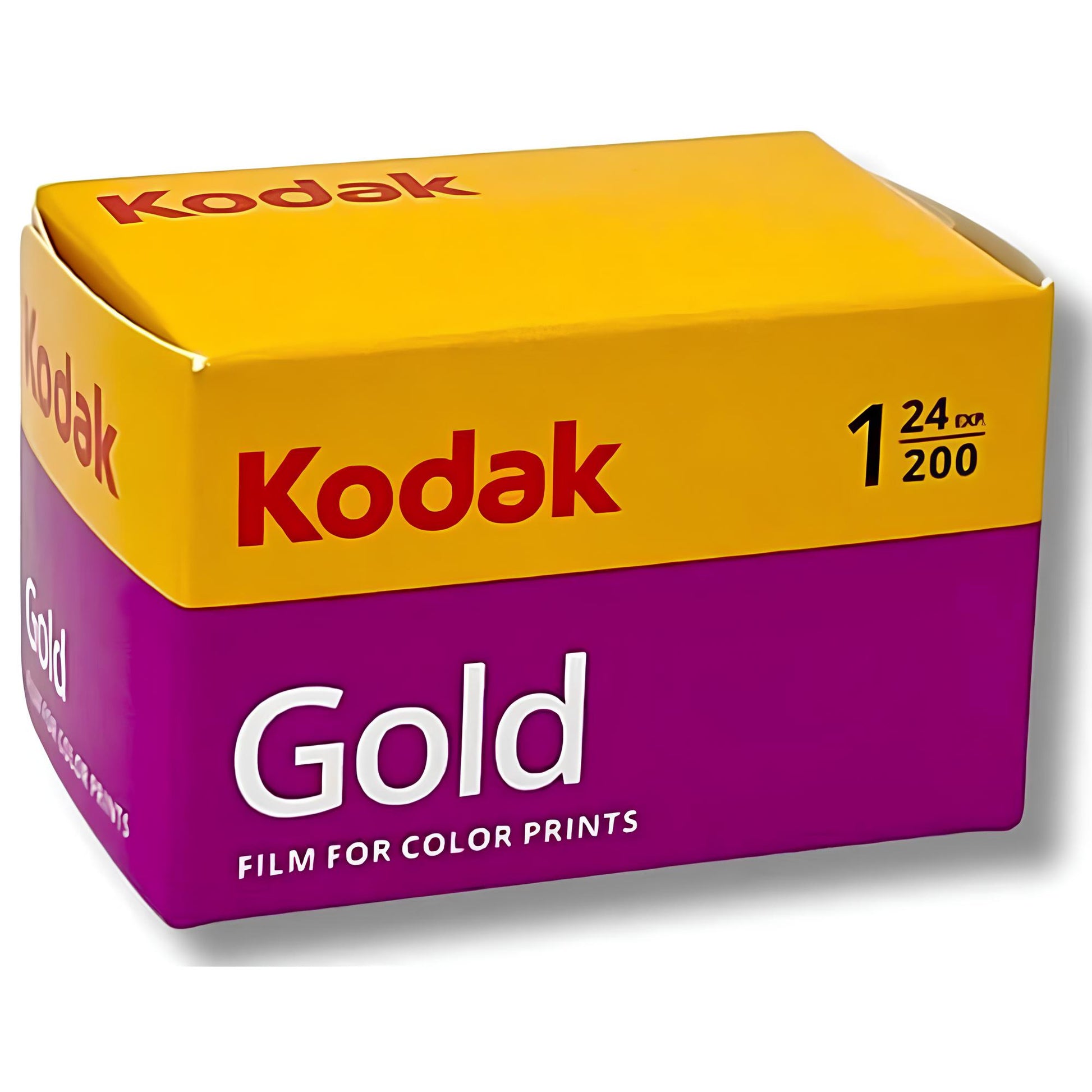 Kodak Gold color film packaged in a box, designed for photographers seeking rich color and quality in their images.