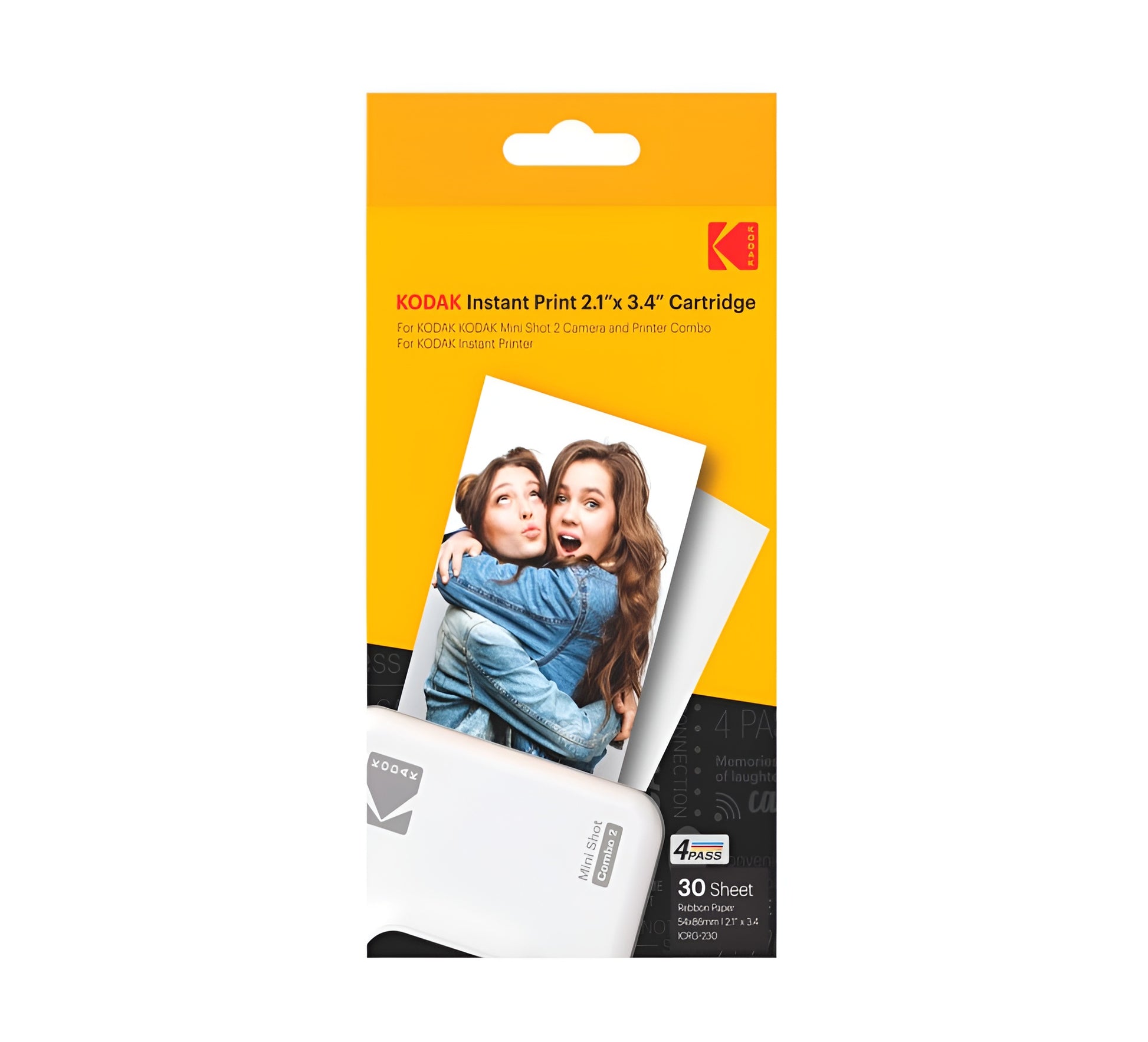 Kodak instant print cartridge pack, featuring cartridges for 30 sheets instant photo printing