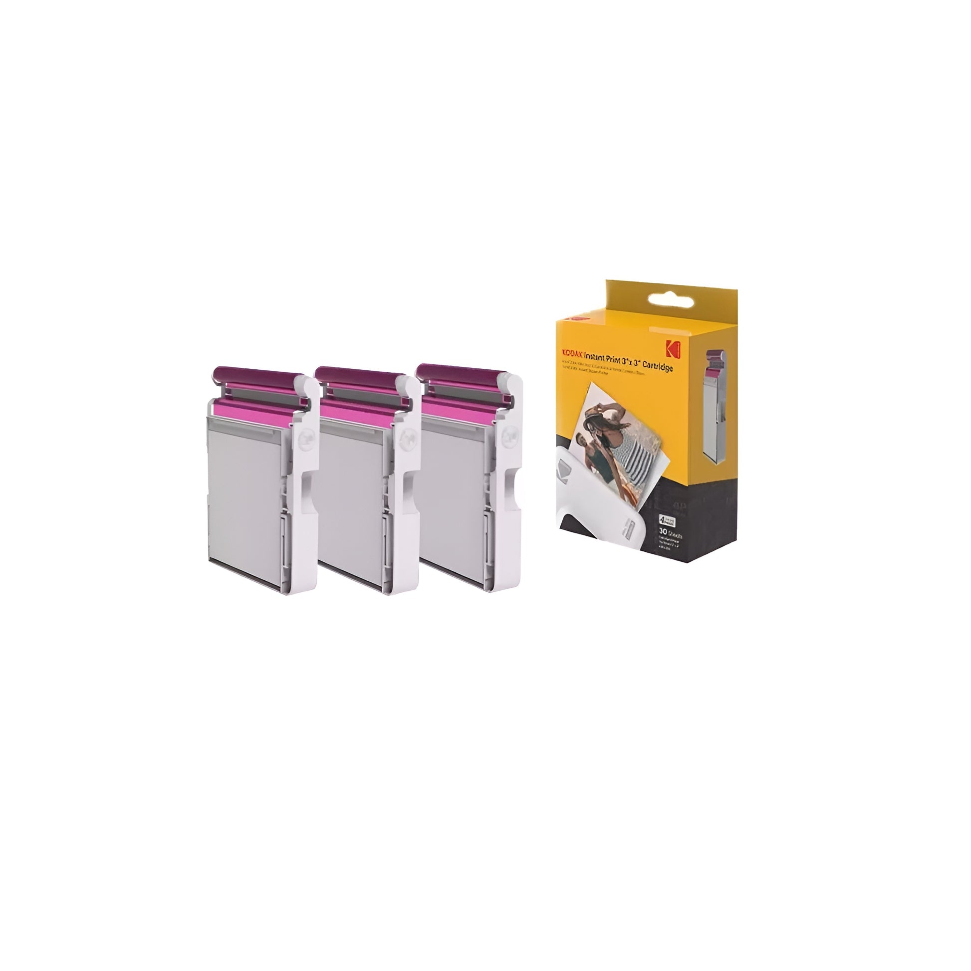 Kodak instant print cartridge pack, featuring cartridges for 30 sheets instant photo printing
