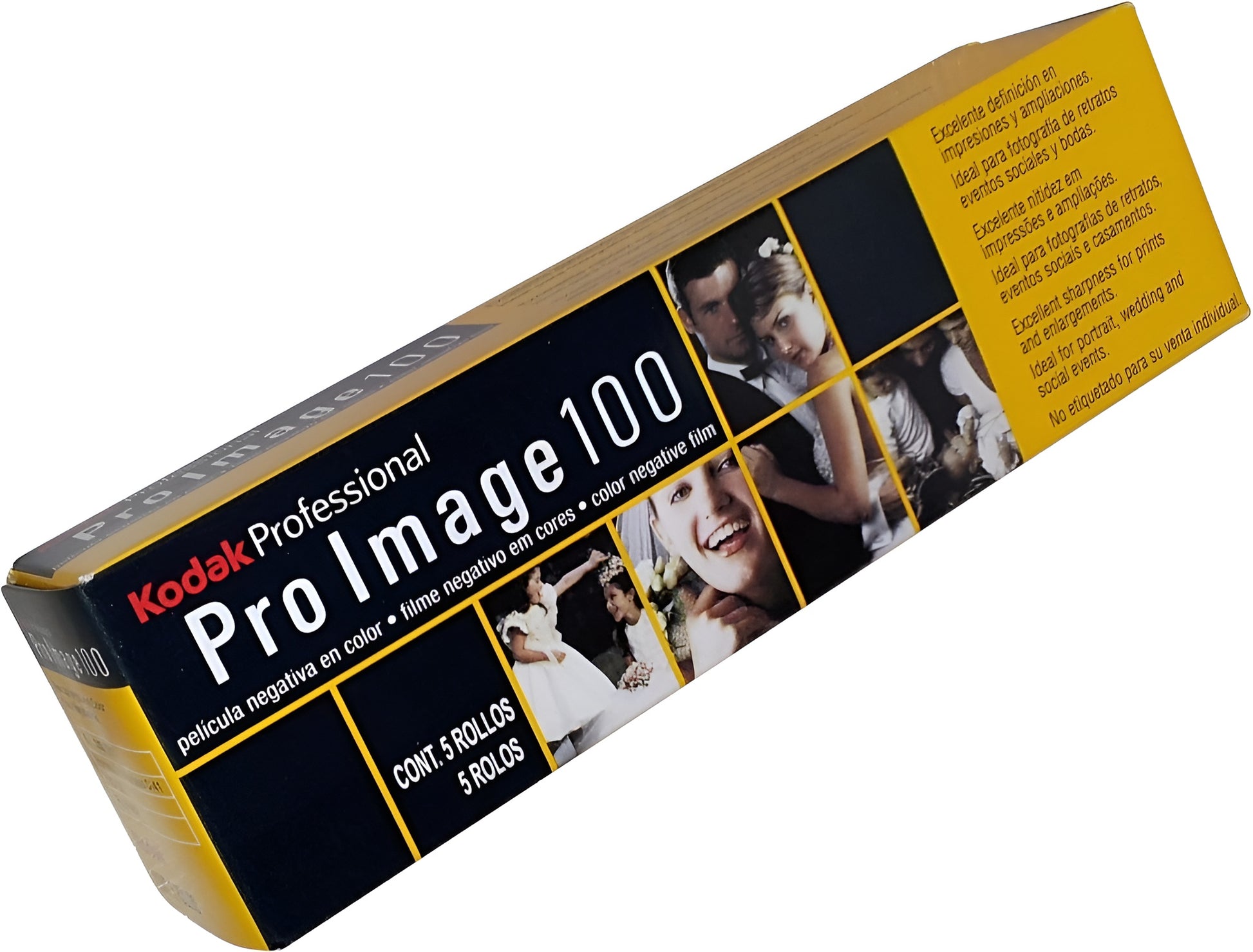 Kodak Pro Image color film packaged in a box, designed for photographers seeking rich color and quality in their images.