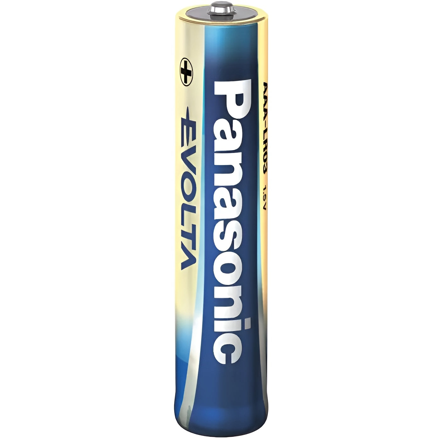 A 4-pack of Panasonic AAA Evolta batteries, ideal for powering electronics and household devices.