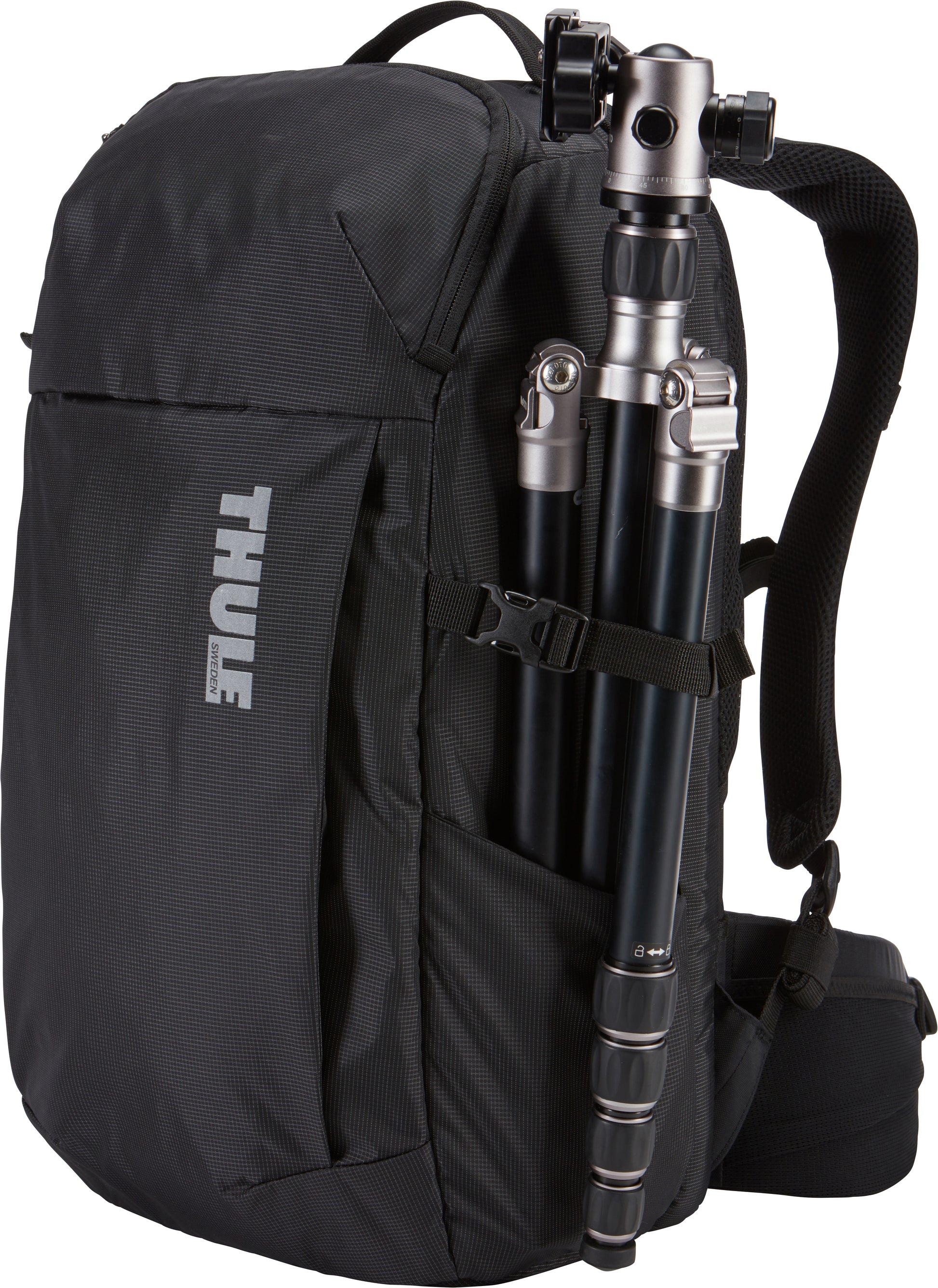 Versatile Thule DSLR camera backpack provides fully customizable storage, quick access to gear and a comfortable carry in any environment.