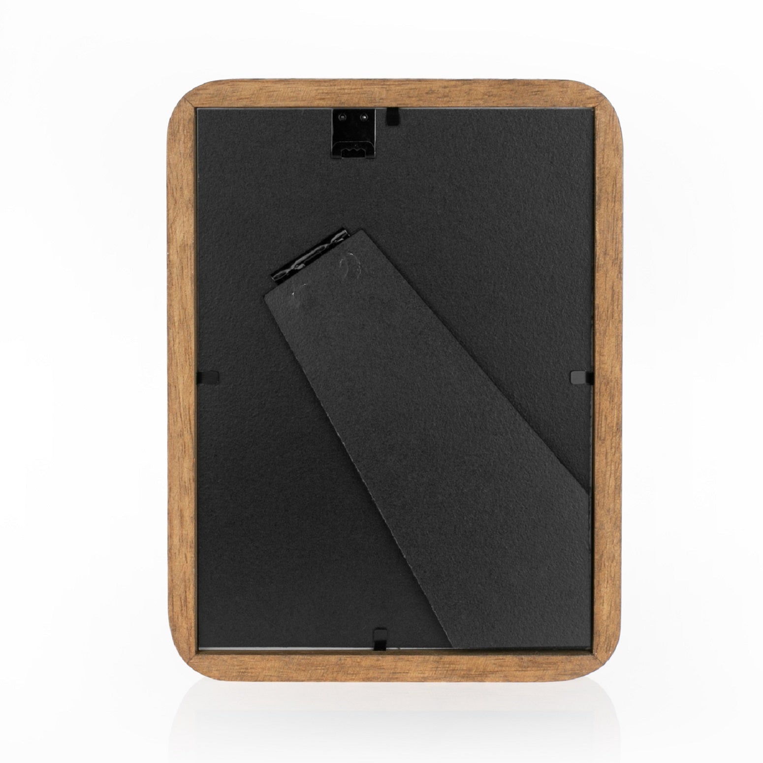A ZEP wooden photo frame displaying a portrait of a woman, elegantly showcasing her image.