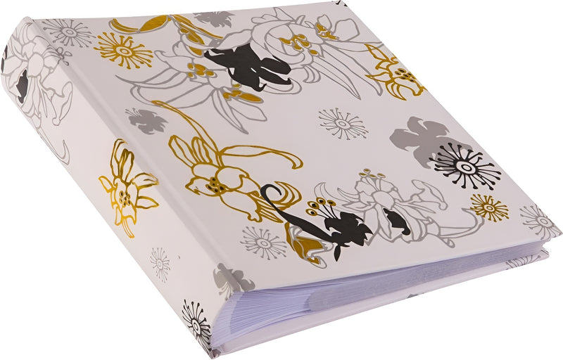 Goldbuch black and gold floral patterned  cover, designed for use as a photo album.