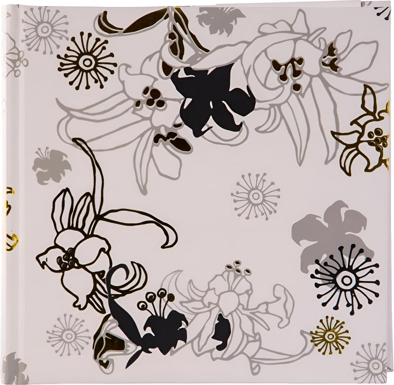 Goldbuch black and gold floral patterned  cover, designed for use as a photo album.