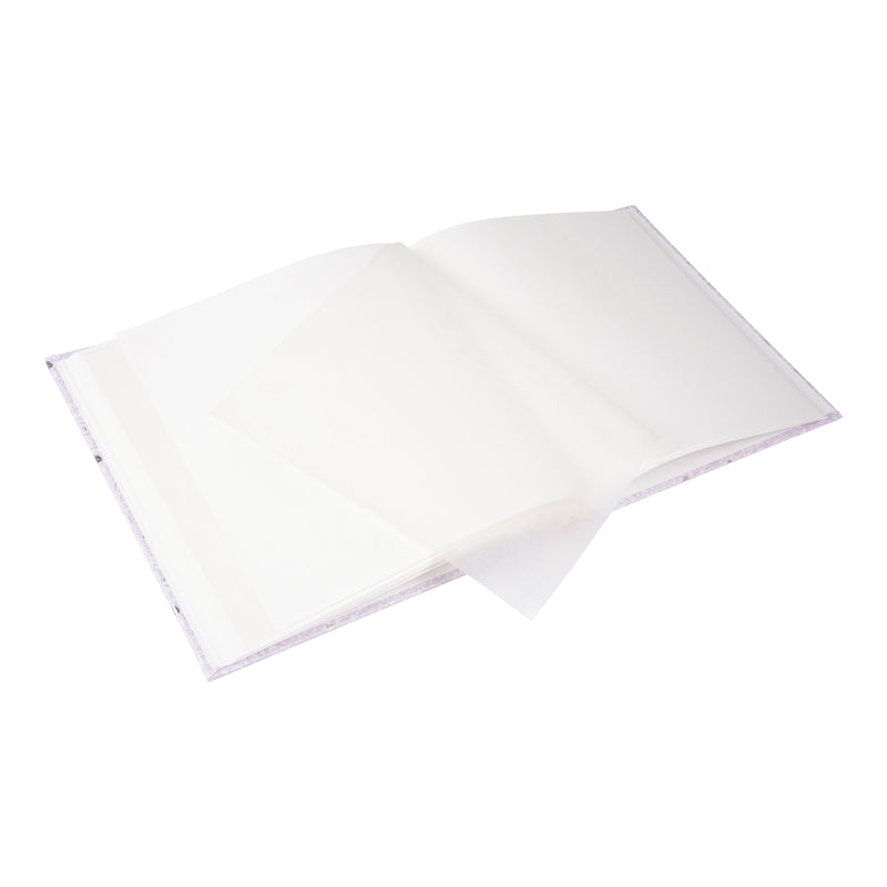 An open Photo Album with blank pages and a place for your precious photos, featured in the Goldbuch Photo Album collection.
