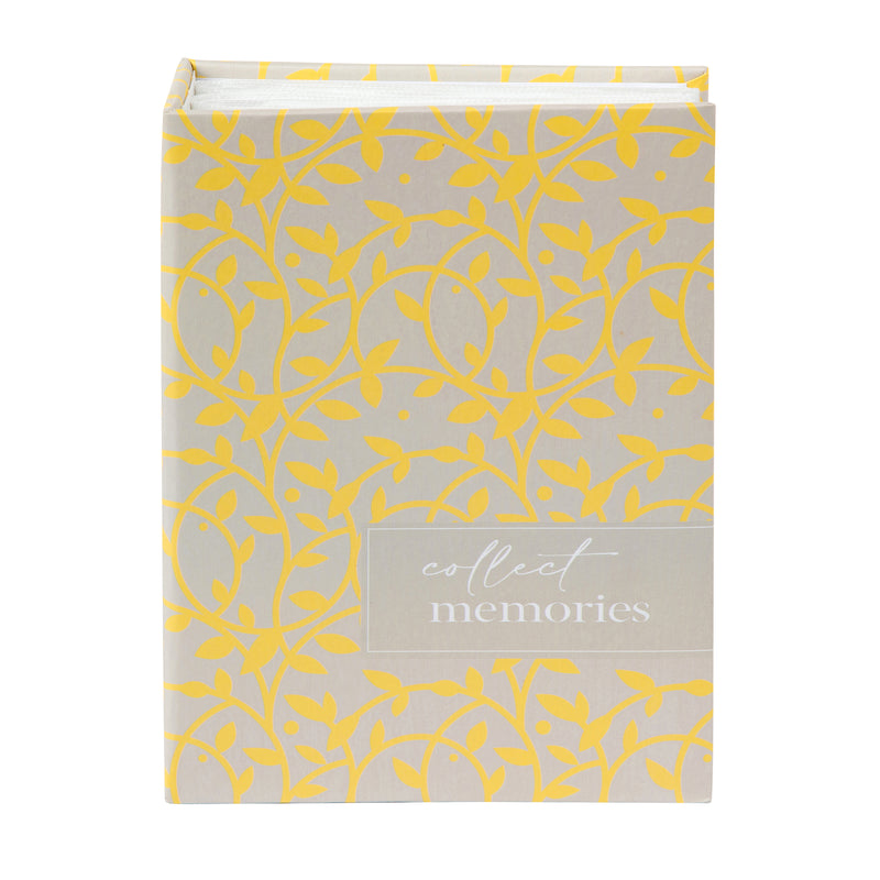 A multicolored Goldbuch photo album with elegant floral pattern.