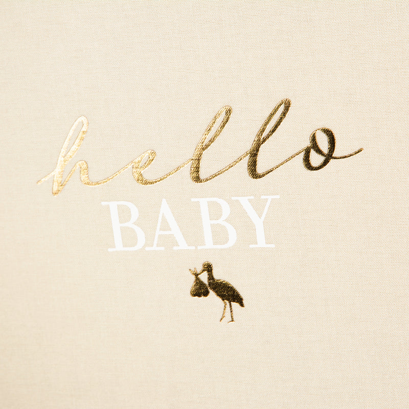 An adorable Goldbuch photo album labeled "Hello Baby," capturing the joyful moments and milestones of a newborn's journey.