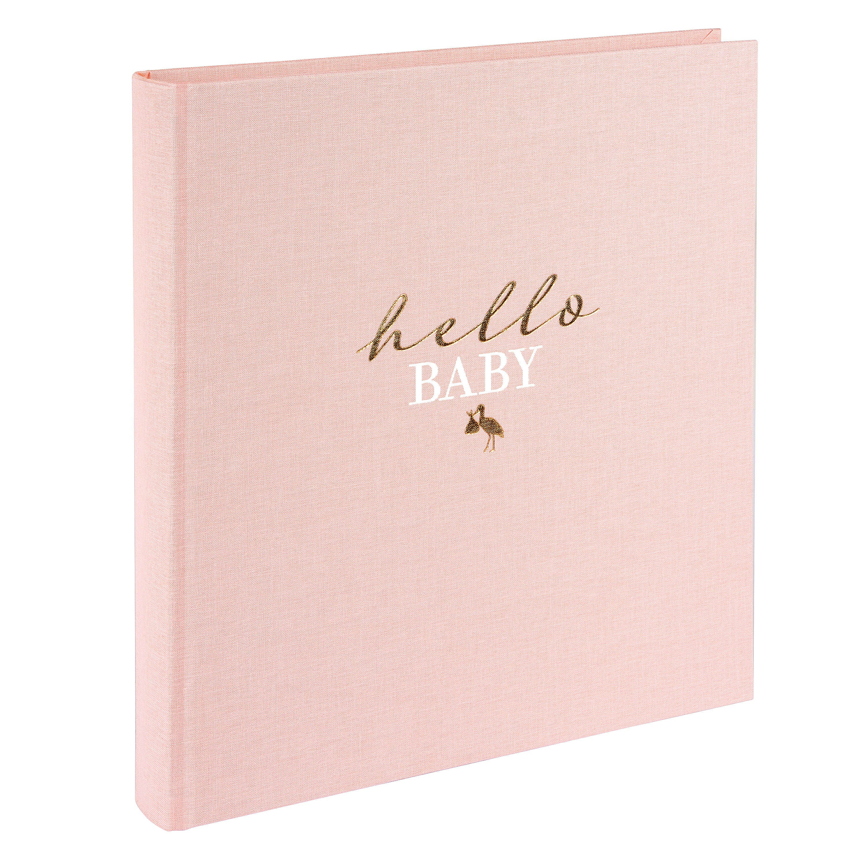 An adorable Goldbuch photo album labeled "Hello Baby," capturing the joyful moments and milestones of a newborn's journey.