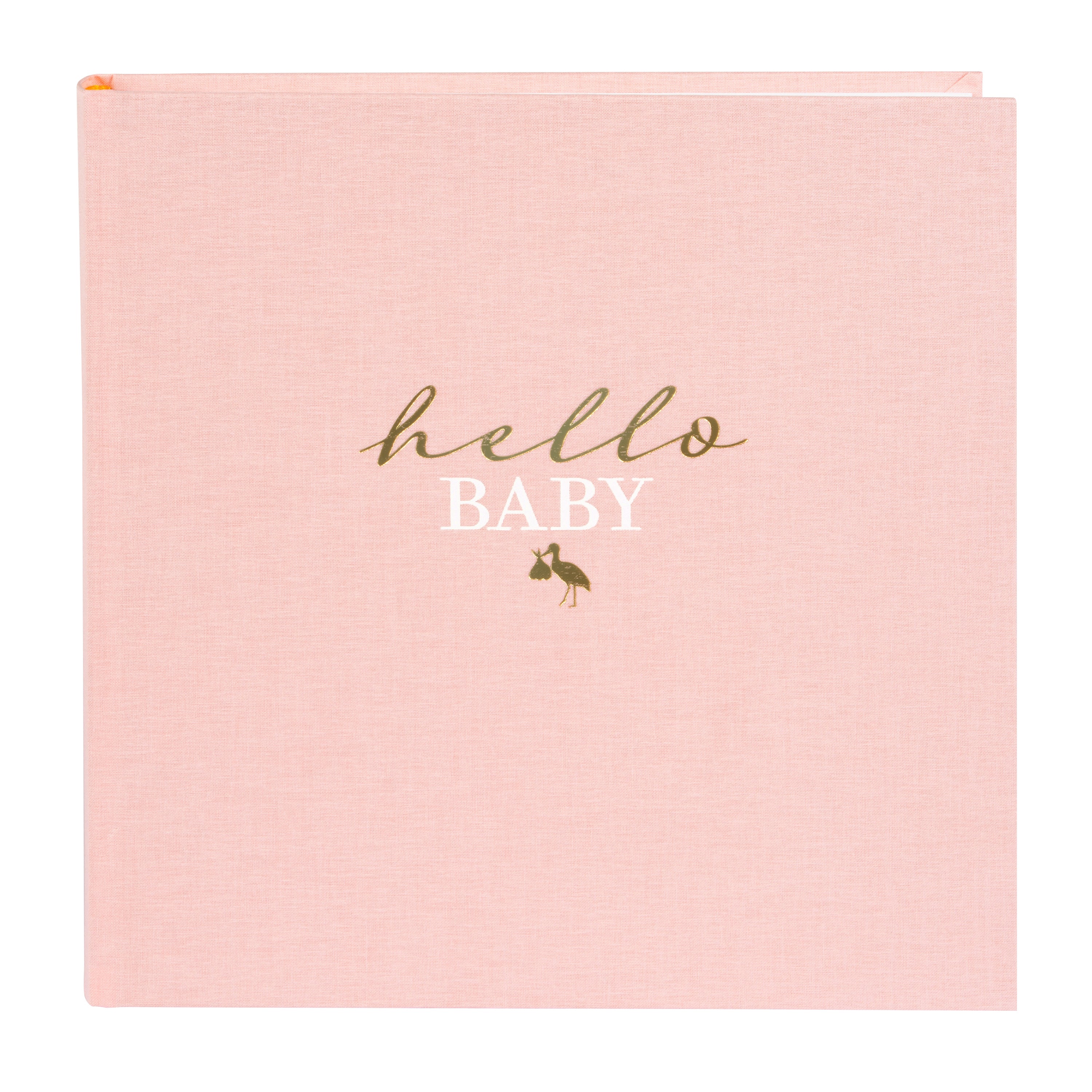 An adorable Goldbuch photo album labeled "Hello Baby," capturing the joyful moments and milestones of a newborn's journey.