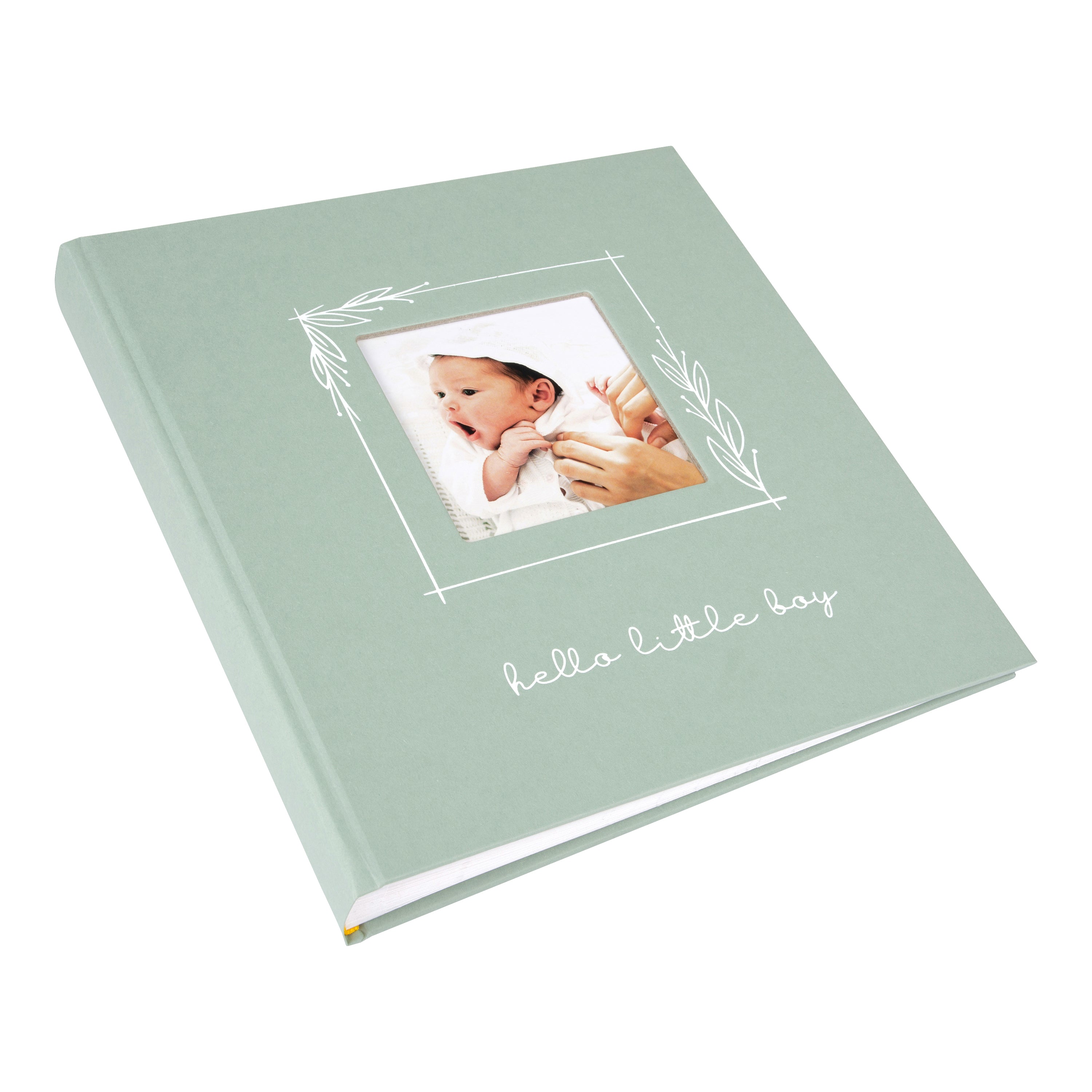 A Goldbuch light green Baby Boy photo album with elegant design, ideal for your treasured moments.