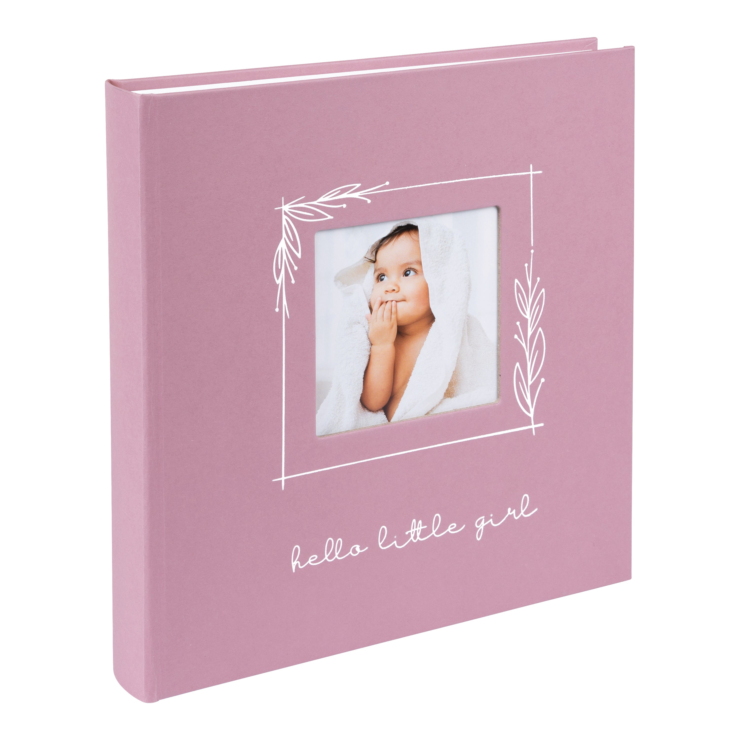 A Goldbuch light pink Baby Girl photo album with elegant design, ideal for your treasured moments.