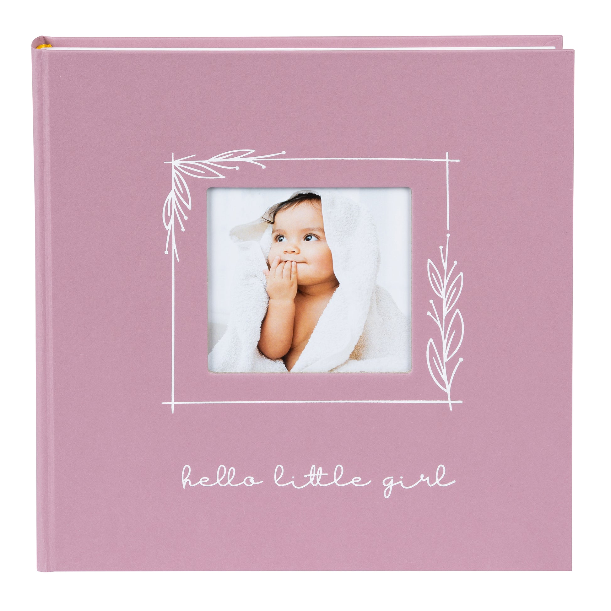 A Goldbuch light pink Baby Girl photo album with elegant design, ideal for your treasured moments.