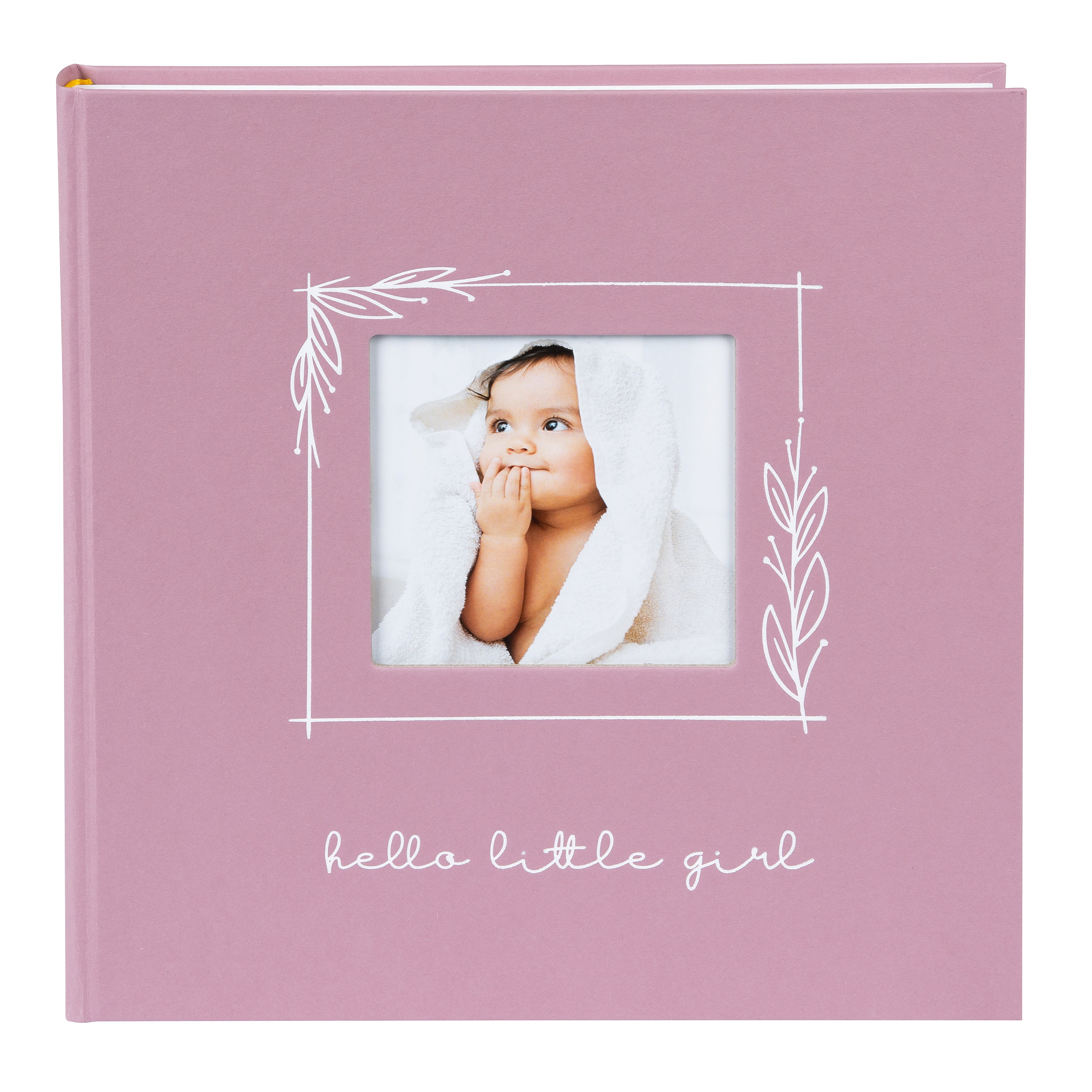 A Goldbuch light pink Baby Girl photo album with elegant design, ideal for your treasured moments.