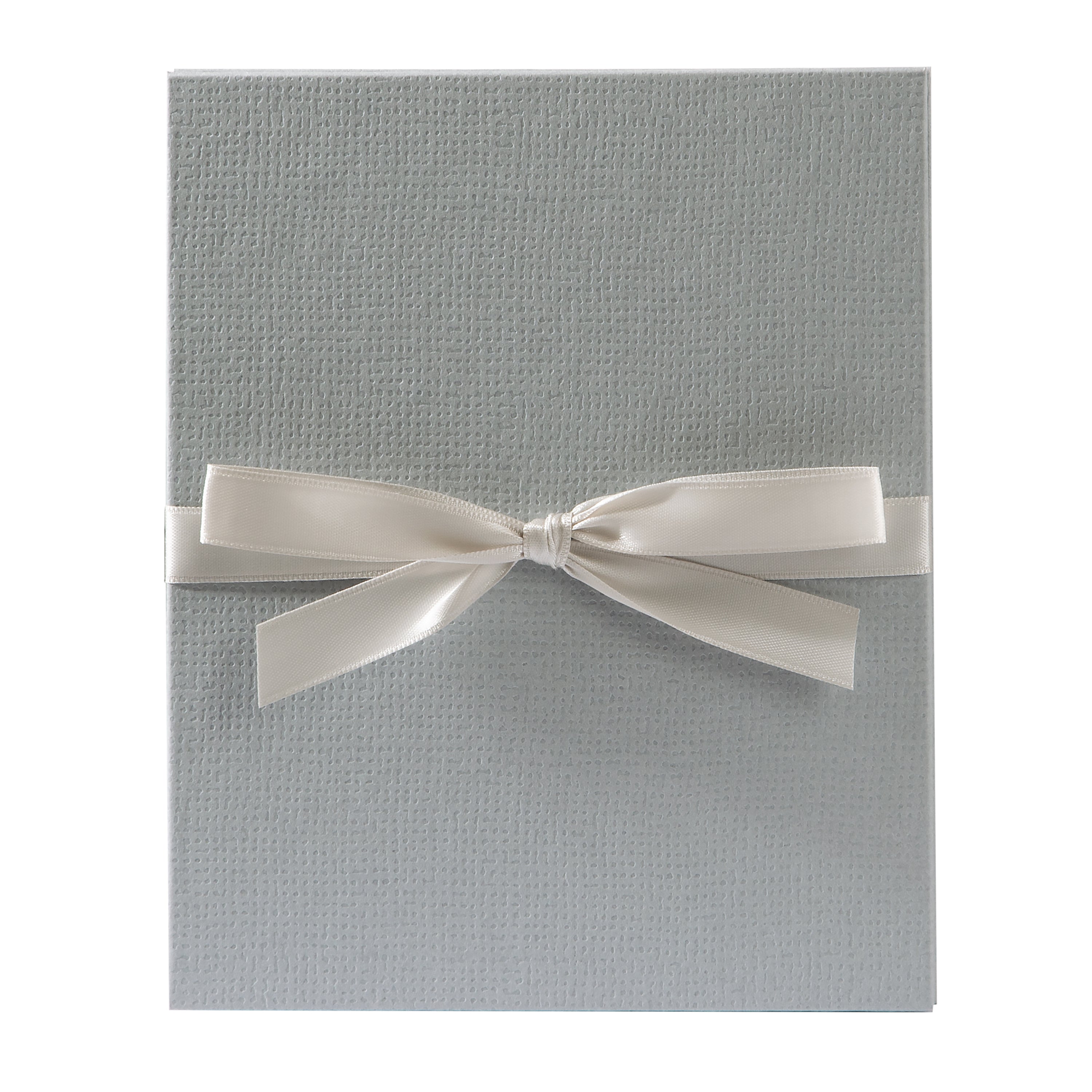 A beautifully crafted grey Goldbuch leporello featuring a charming light grey bow.