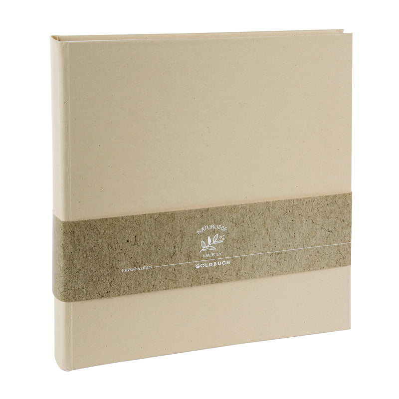 A stylish light brown Goldbuch photo album with a luxurious design, perfect for preserving cherished memories.