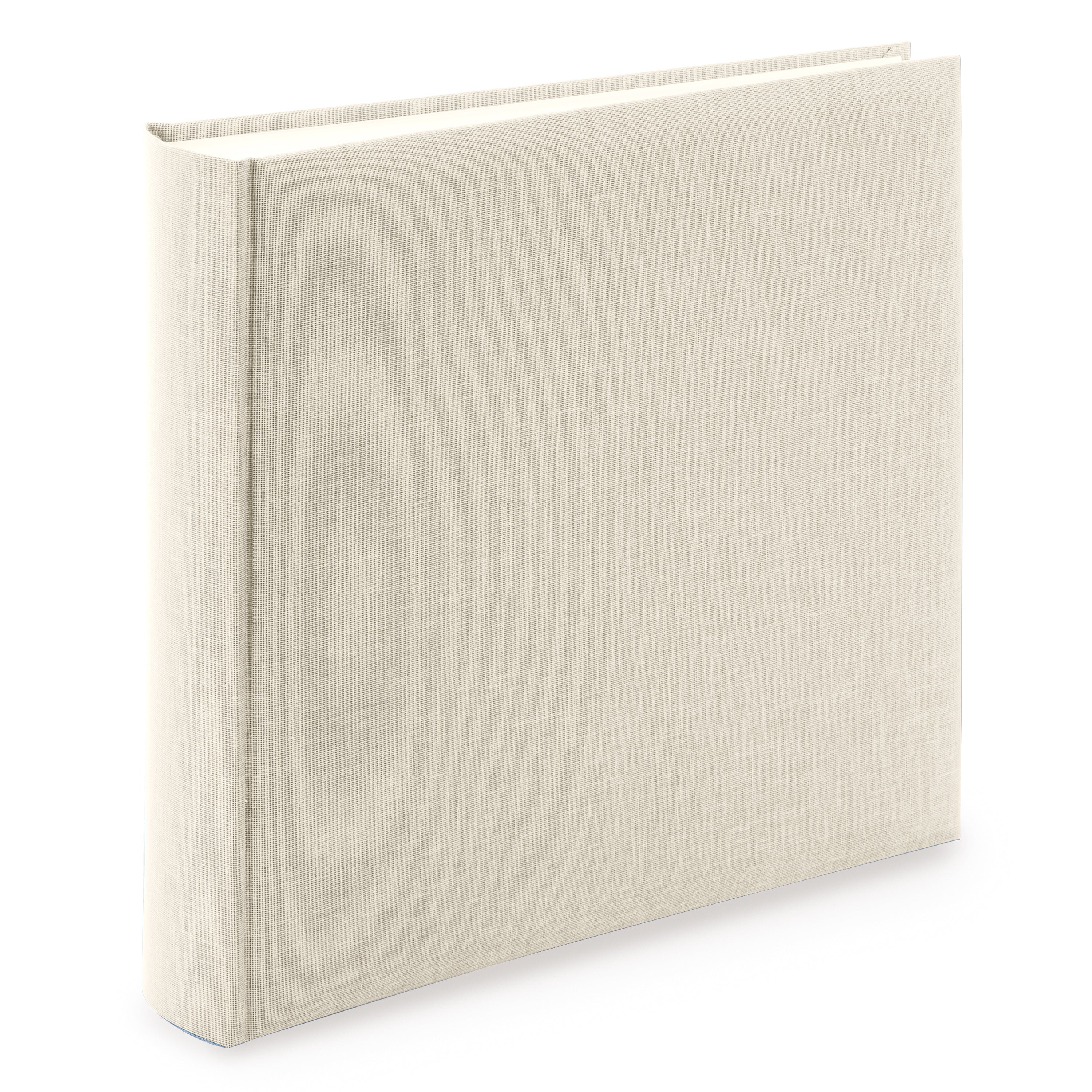A Goldbuch stylish beige linen photo album, perfect for storing and showcasing photographs.
