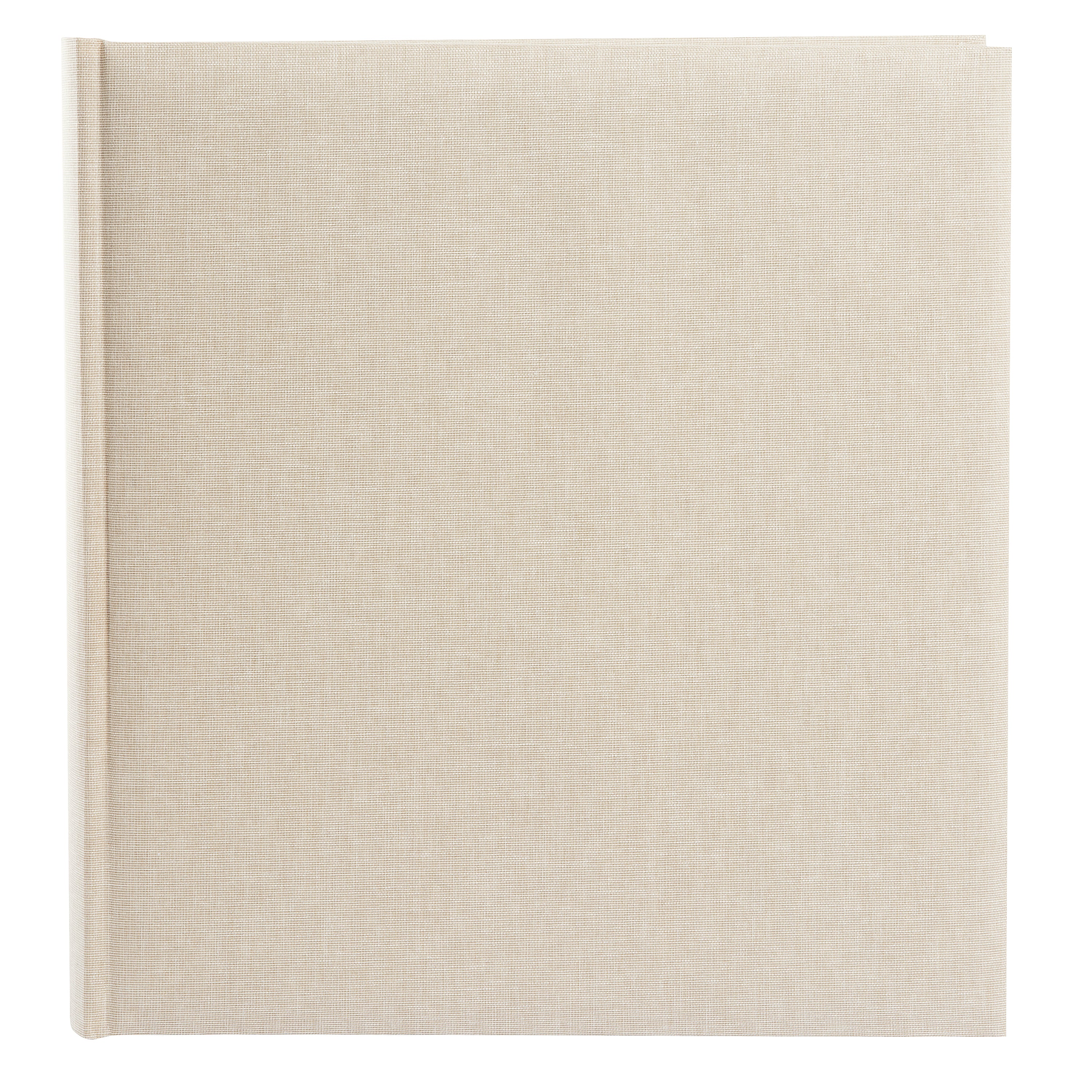 A Goldbuch stylish beige linen photo album, perfect for storing and showcasing photographs.