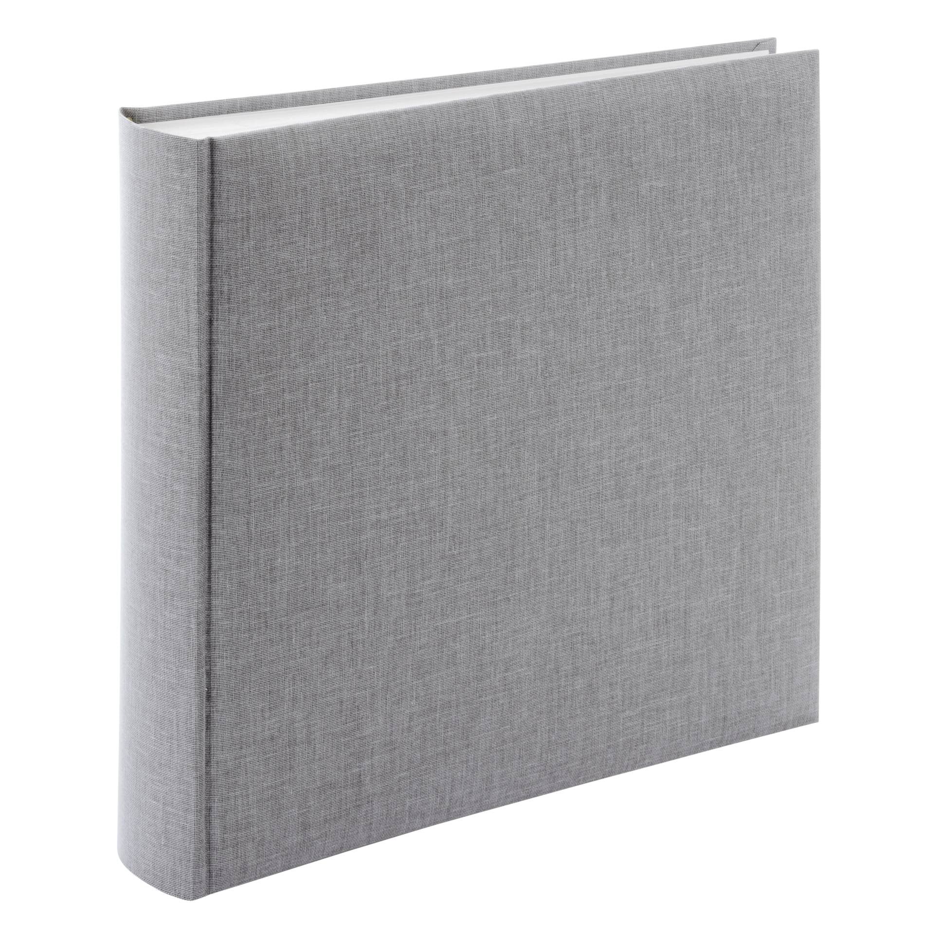 A Goldbuch stylish grey linen photo album, perfect for storing and showcasing photographs.