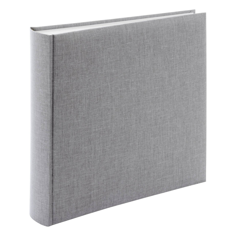 A Goldbuch stylish grey linen photo album, perfect for storing and showcasing photographs.
