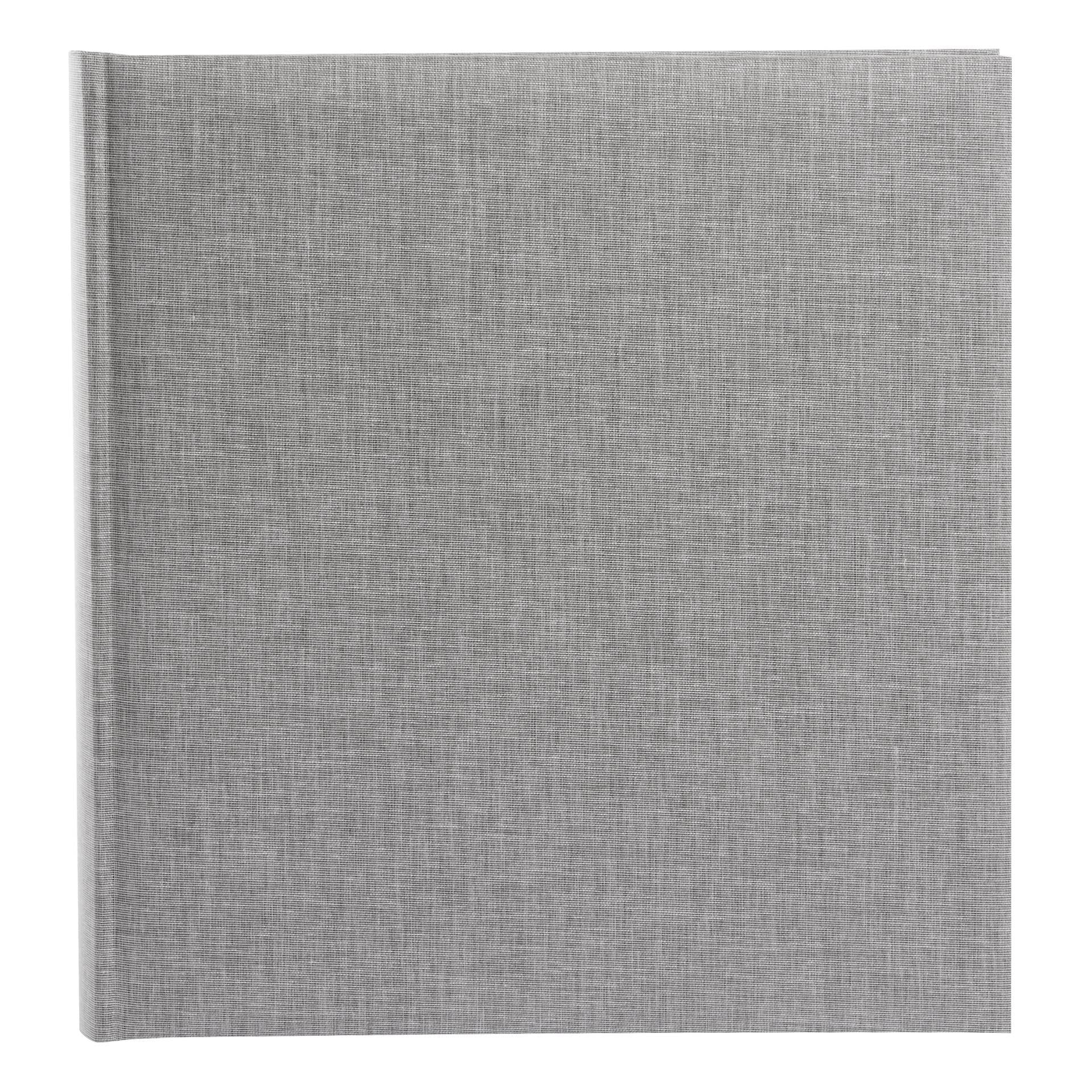 A Goldbuch stylish grey linen photo album, perfect for storing and showcasing photographs.