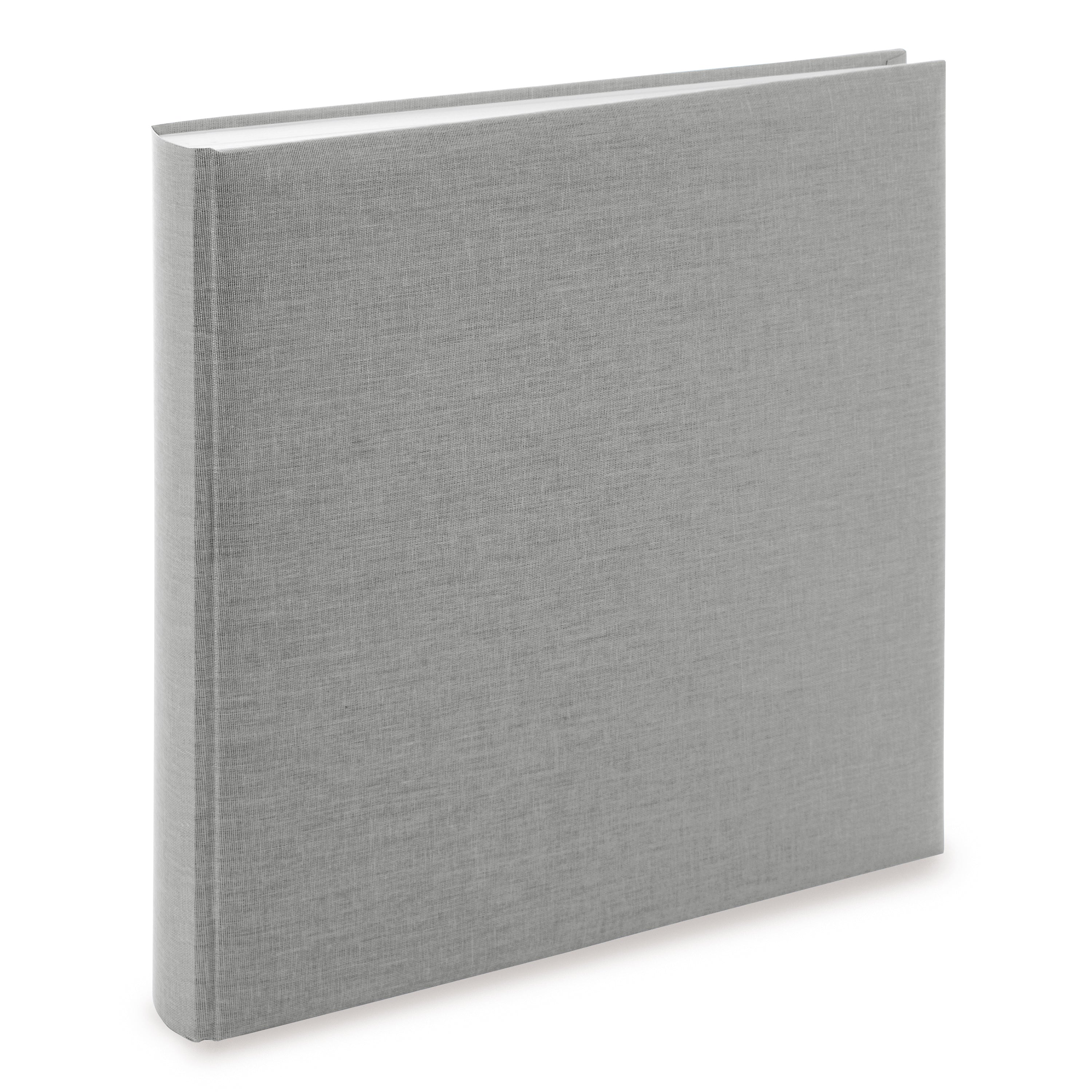 A Goldbuch stylish grey linen photo album, perfect for storing and showcasing photographs.