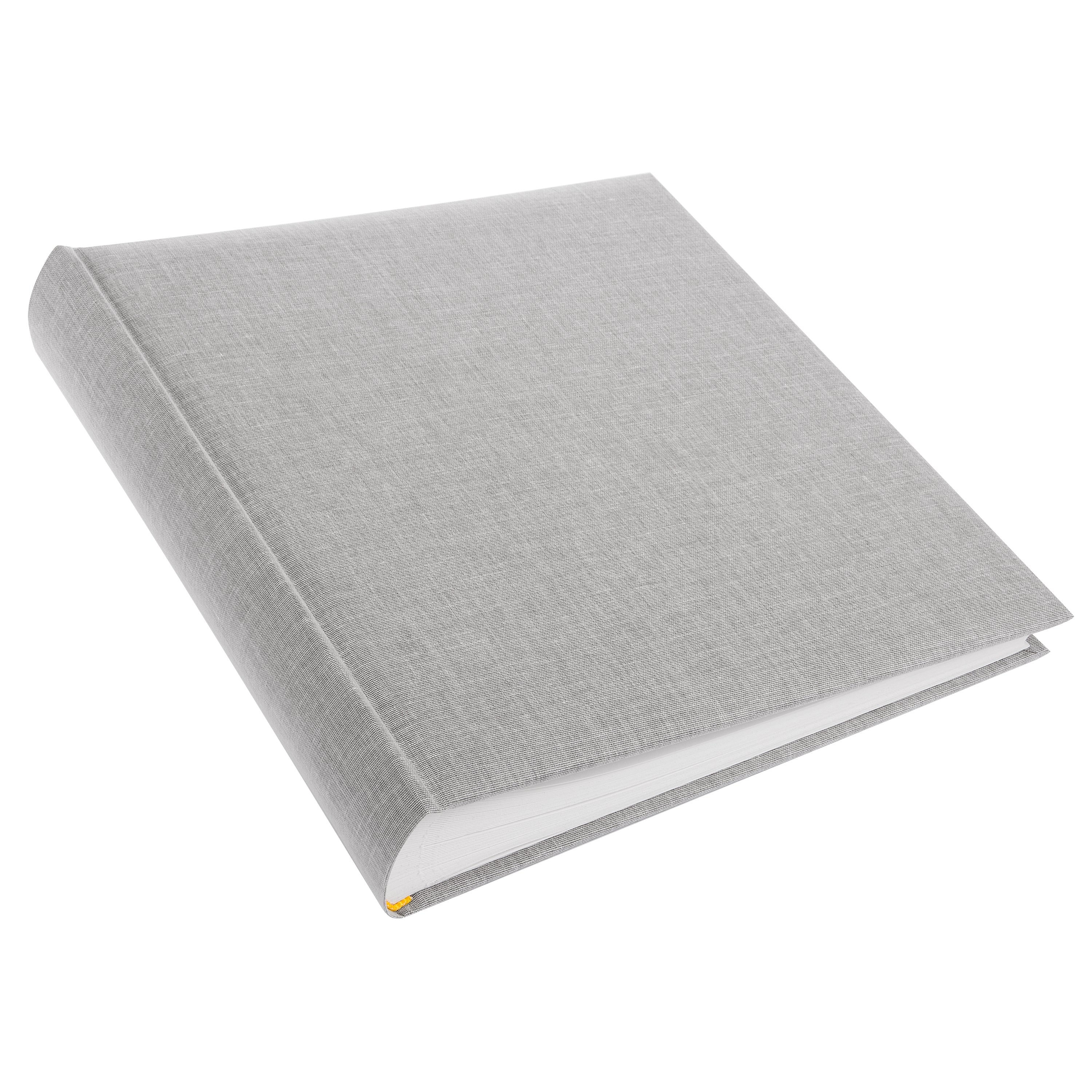 A Goldbuch stylish grey linen photo album, perfect for storing and showcasing photographs.